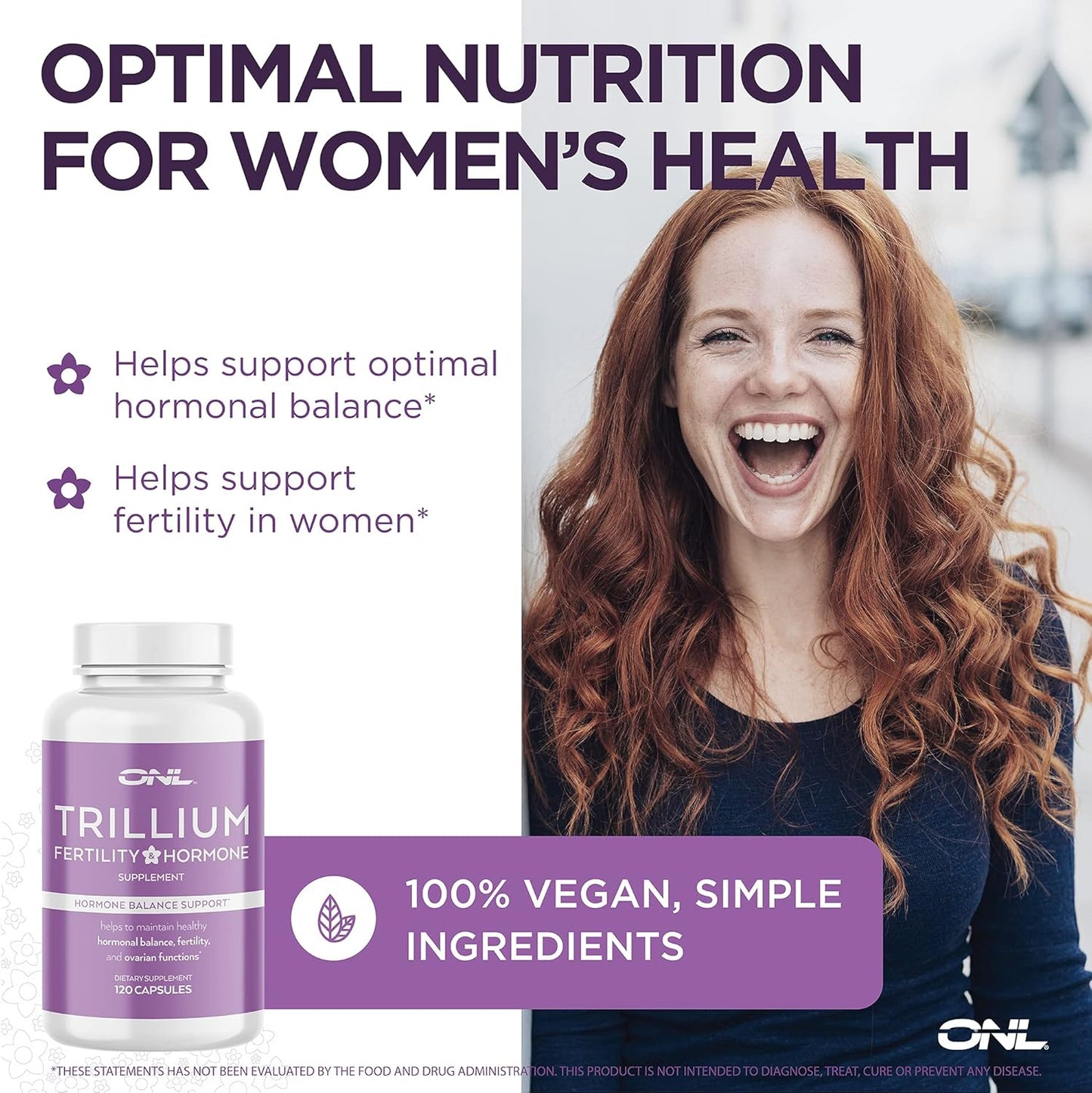 Trillium Fertility Supplements for Women - Hormone Balance Inositol Capsules - 120 Capsules, 2000mg Myo-Inositol Formula