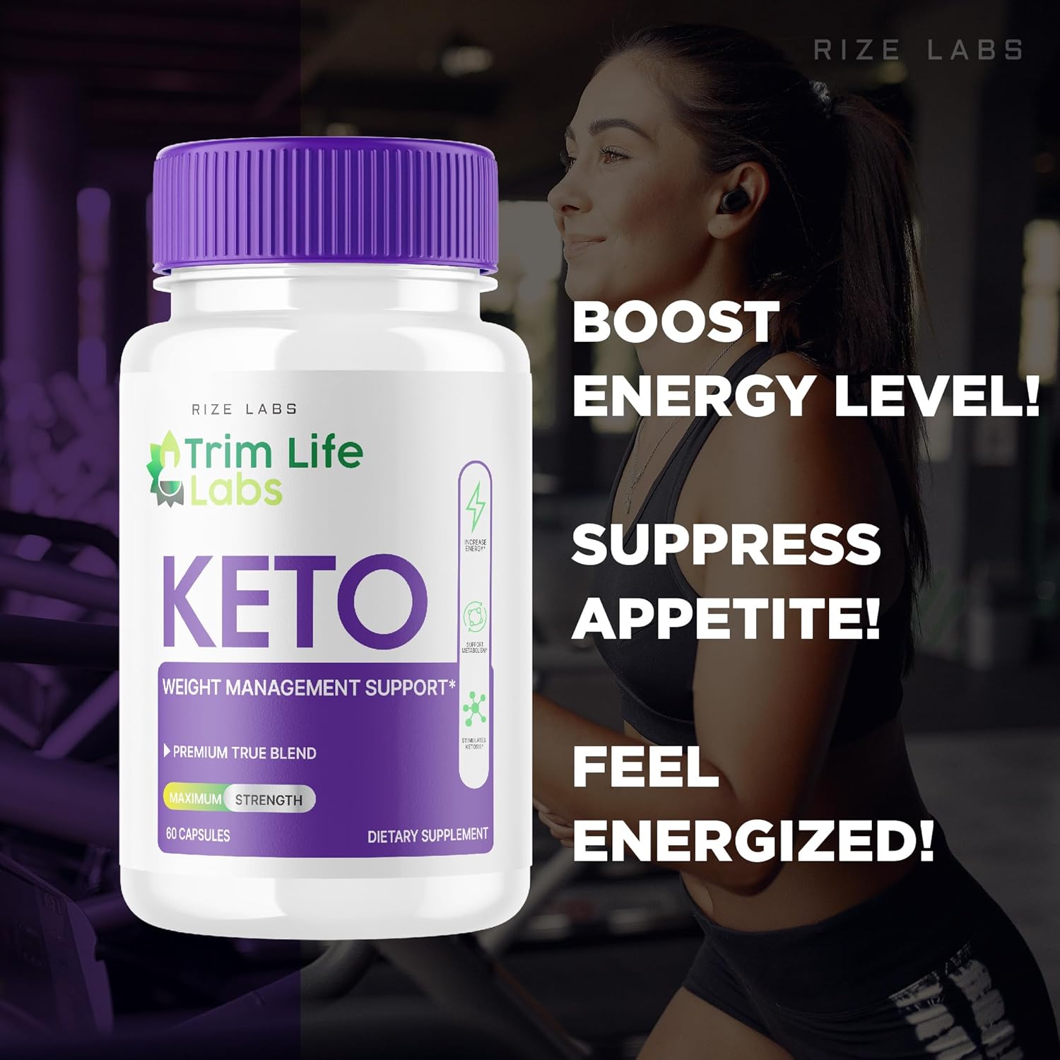 Trim Life Labs Keto Capsules - Maximum Strength Weight Loss Pills with Keto+ACV Formula - 60 Capsules