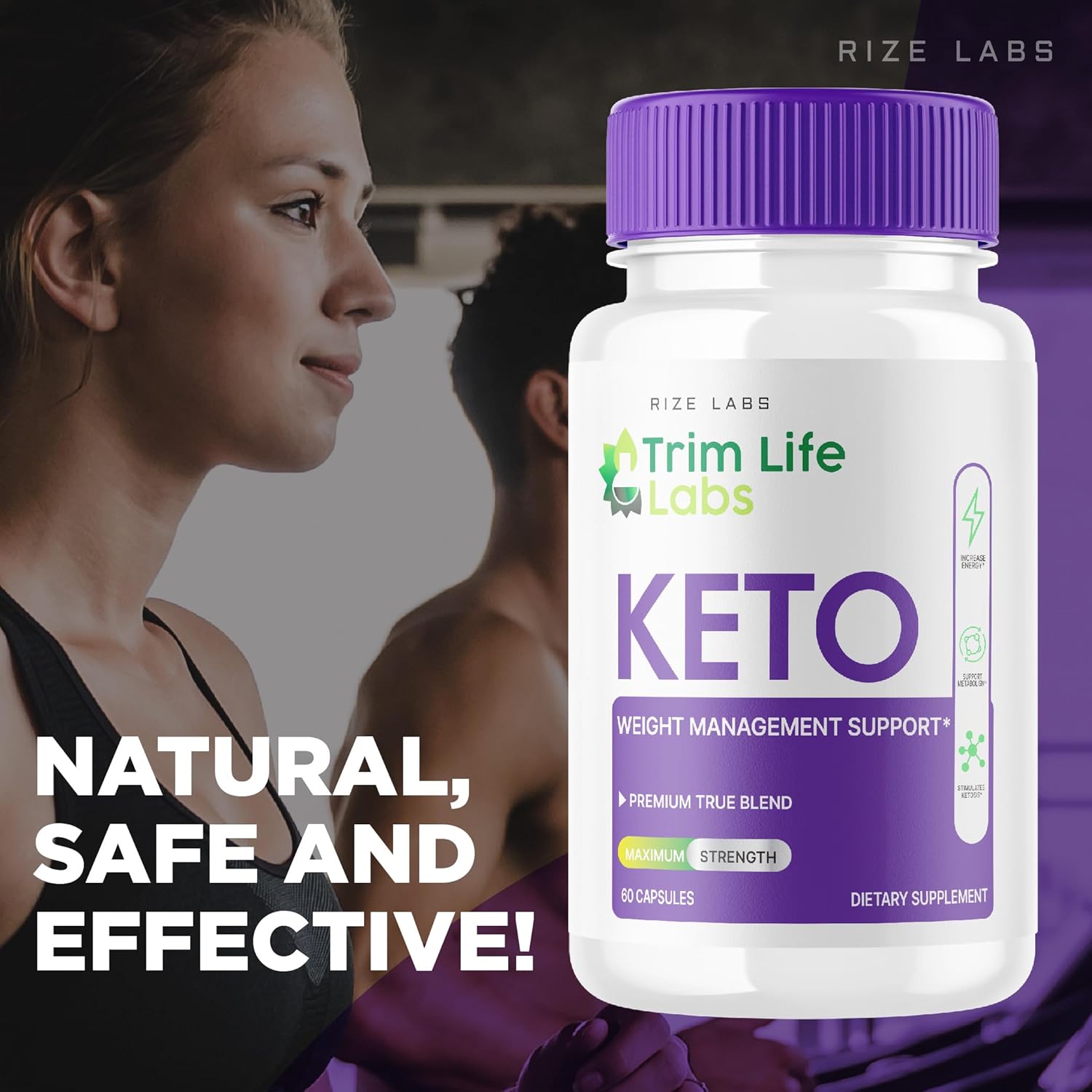 Trim Life Labs Keto Capsules - Maximum Strength Weight Loss Pills with Keto+ACV Formula - 60 Capsules