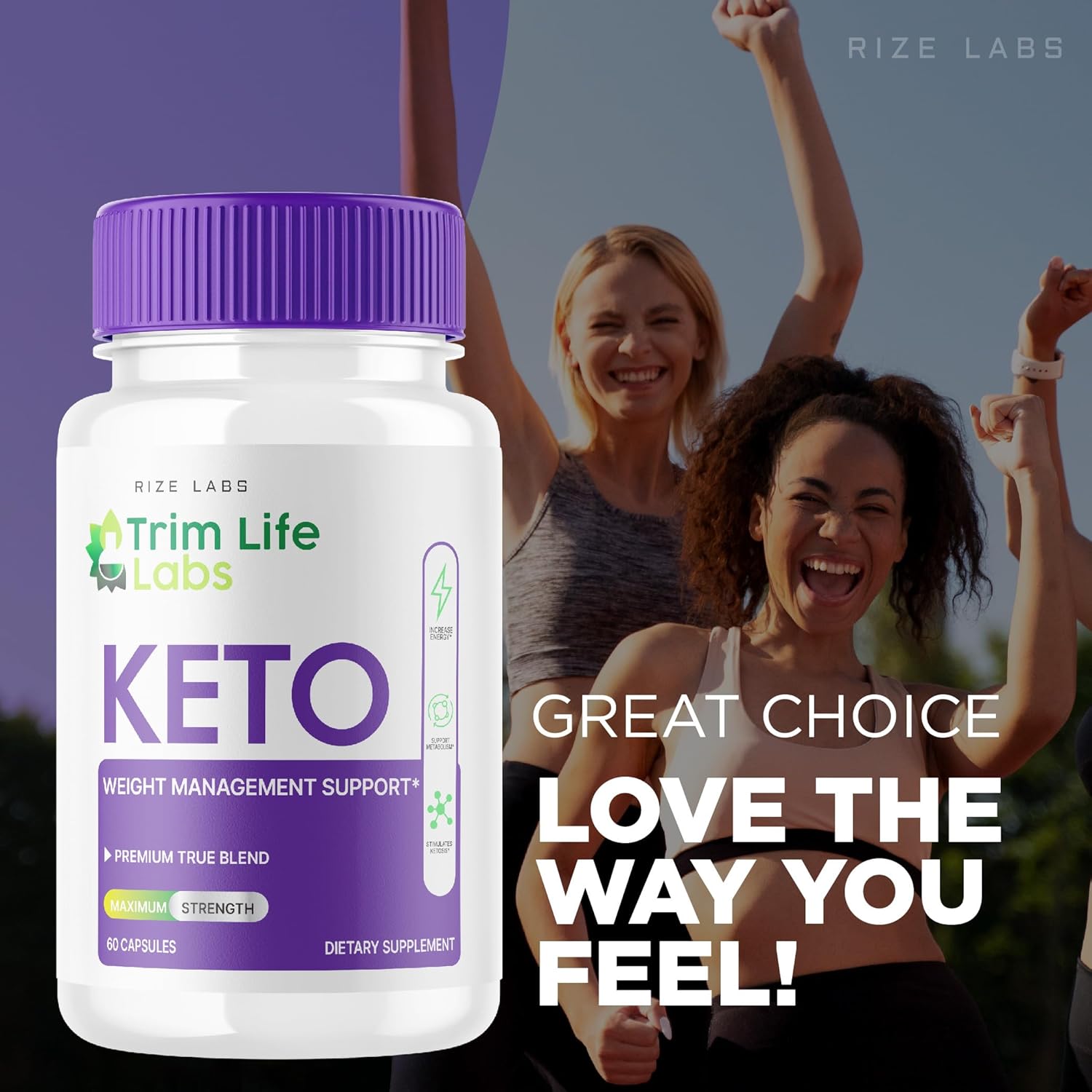 Trim Life Labs Keto Capsules - Maximum Strength Weight Loss Pills with Keto+ACV Formula - 60 Capsules