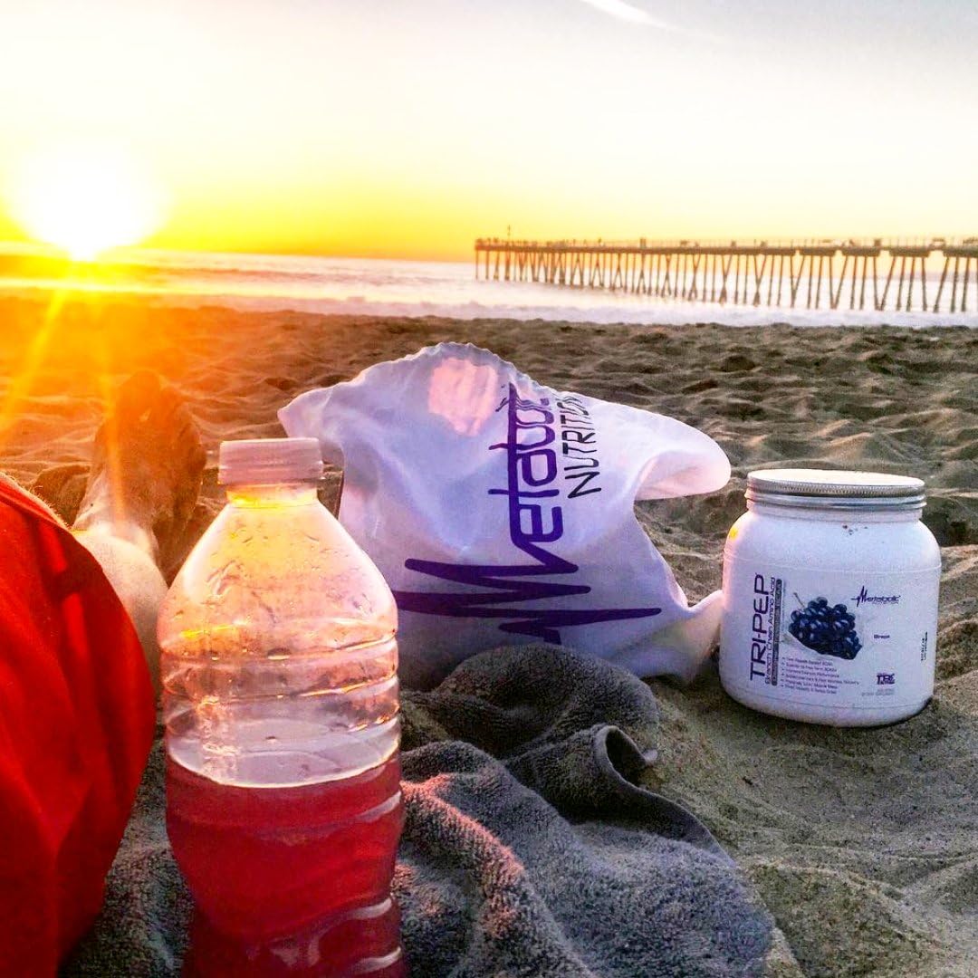 TRIPEP Blue Raspberry BCAA Powder Supplement - 400g (40 Servings) - Post & Pre Workout Amino Acid Boost