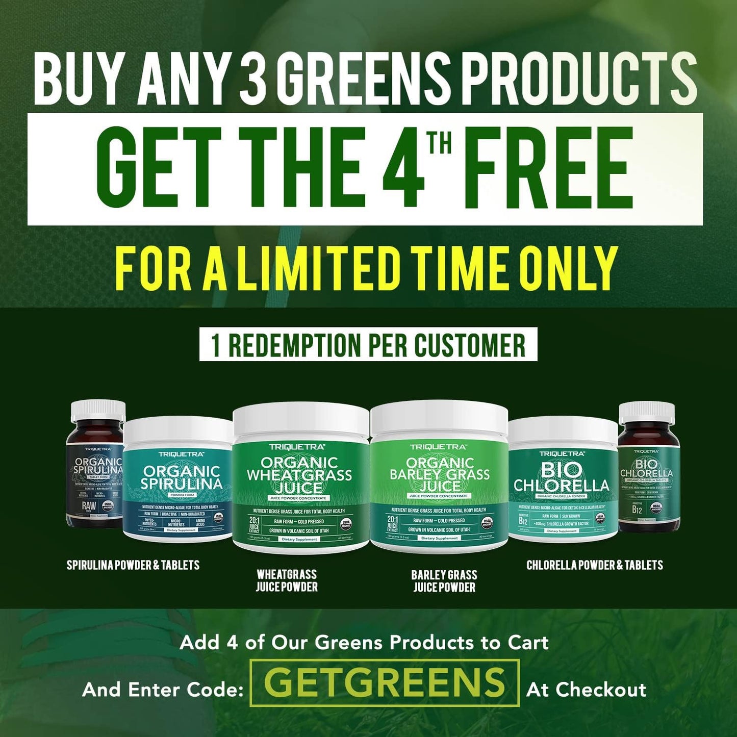 Triple Certified Organic Chlorella Powder - Raw & Sun Grown - High Nutrient & CGF Levels - 75 Servings (225g)