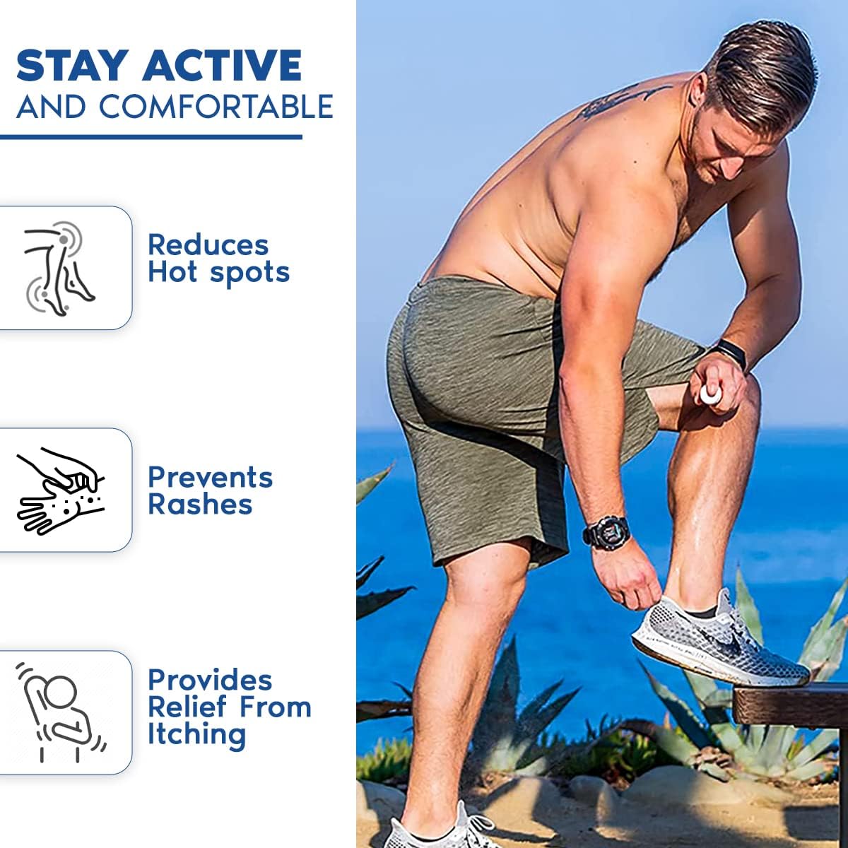 TRISLIDE Anti-Chafe Skin Lubricant Spray - Prevents Chafing and Blisters - Long-Lasting Protection - Pack of 2