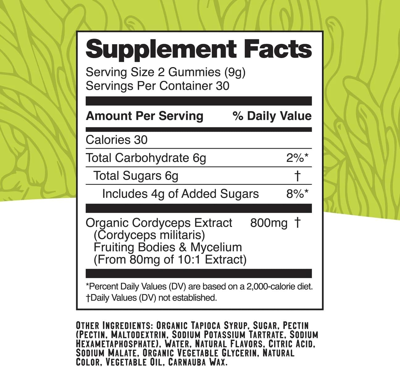 Troomy Boost Cordyceps All Natural Mushroom Gummies - 60 Count - Promotes Hyper Focus & Healthy Lifestyle - Lemon Lime Flavor
