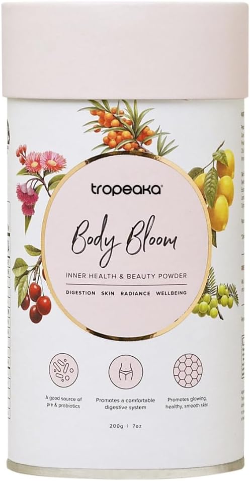 Tropeaka Body Bloom - Superfood Beauty Supplement for Glowing Skin, Hair, and Nails - Vegan, Dairy Free, Gluten Free, Non-GMO - 18oz (28 Servings)
