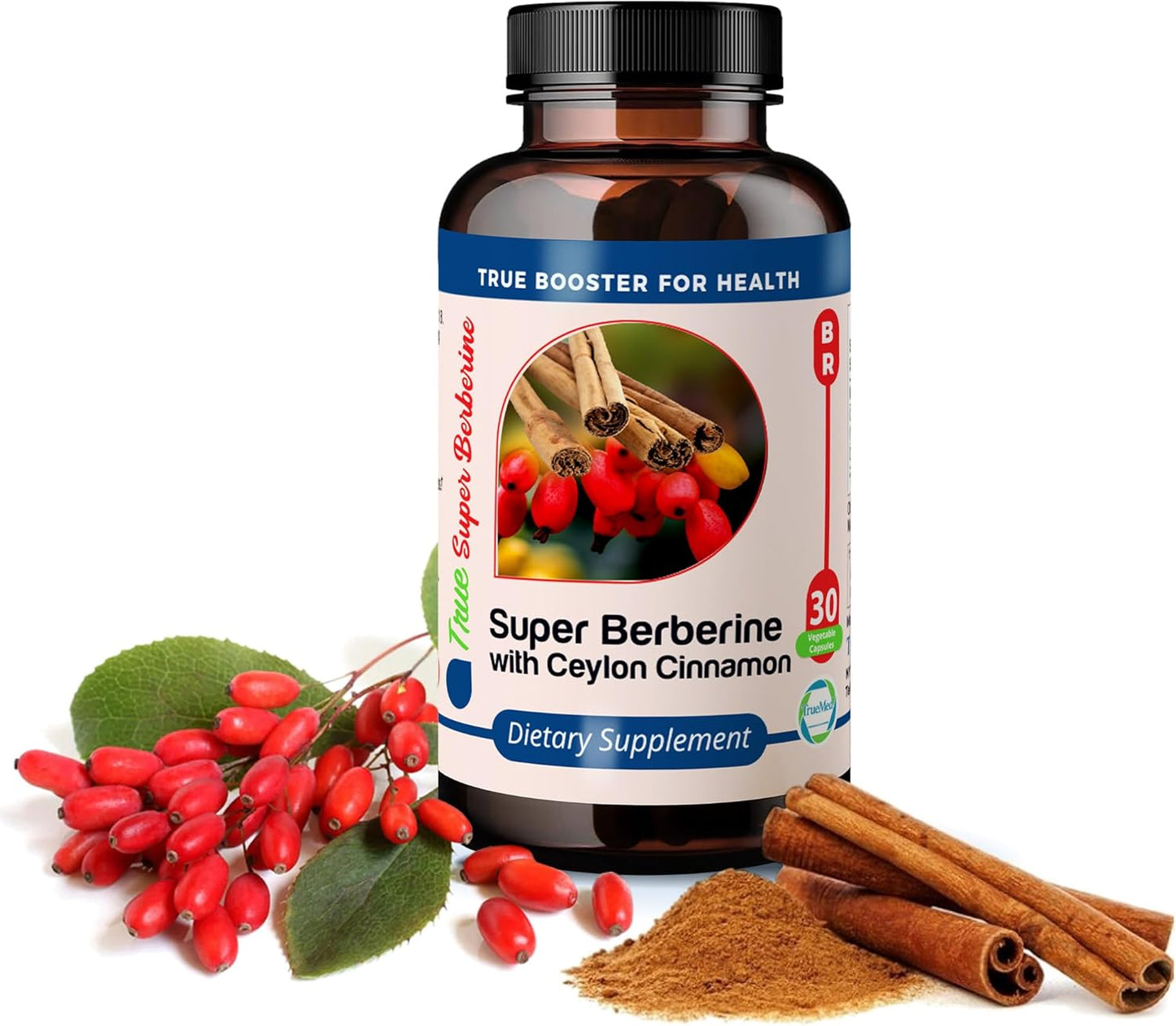 TRUEMED Super Berberine Supplement - High Potency 4250mg Formula for Immune Support and Metabolism Boost