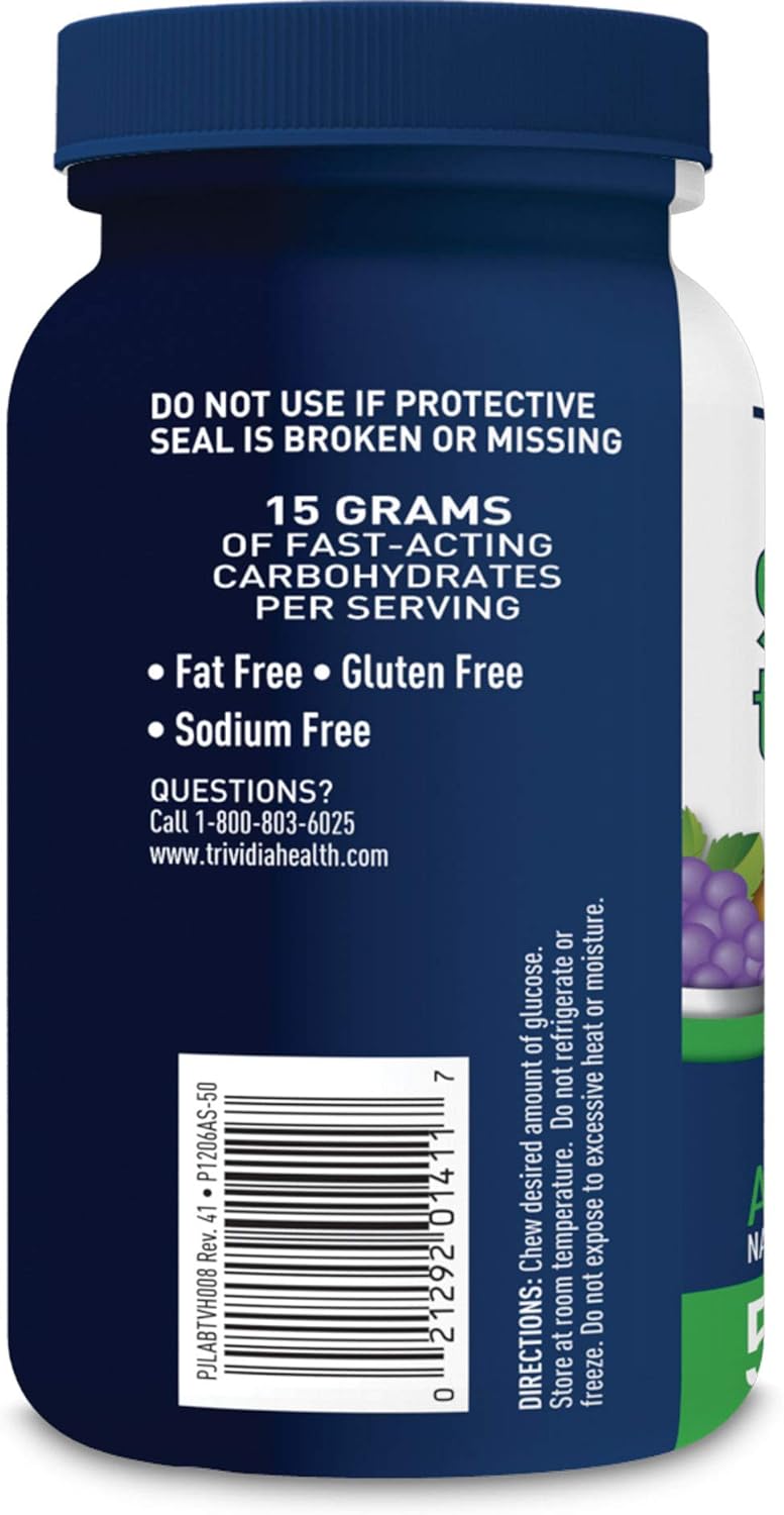 TRUEplus® Assorted Flavor Glucose Tablets - 50ct Bottle, 6 Pack