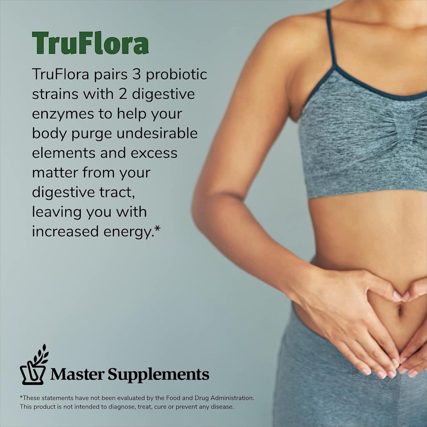 TruFlora Probiotic & Enzyme Blend - 64 Capsules, 2-Pack - Supports Gut Health & Energy - Gluten-Free