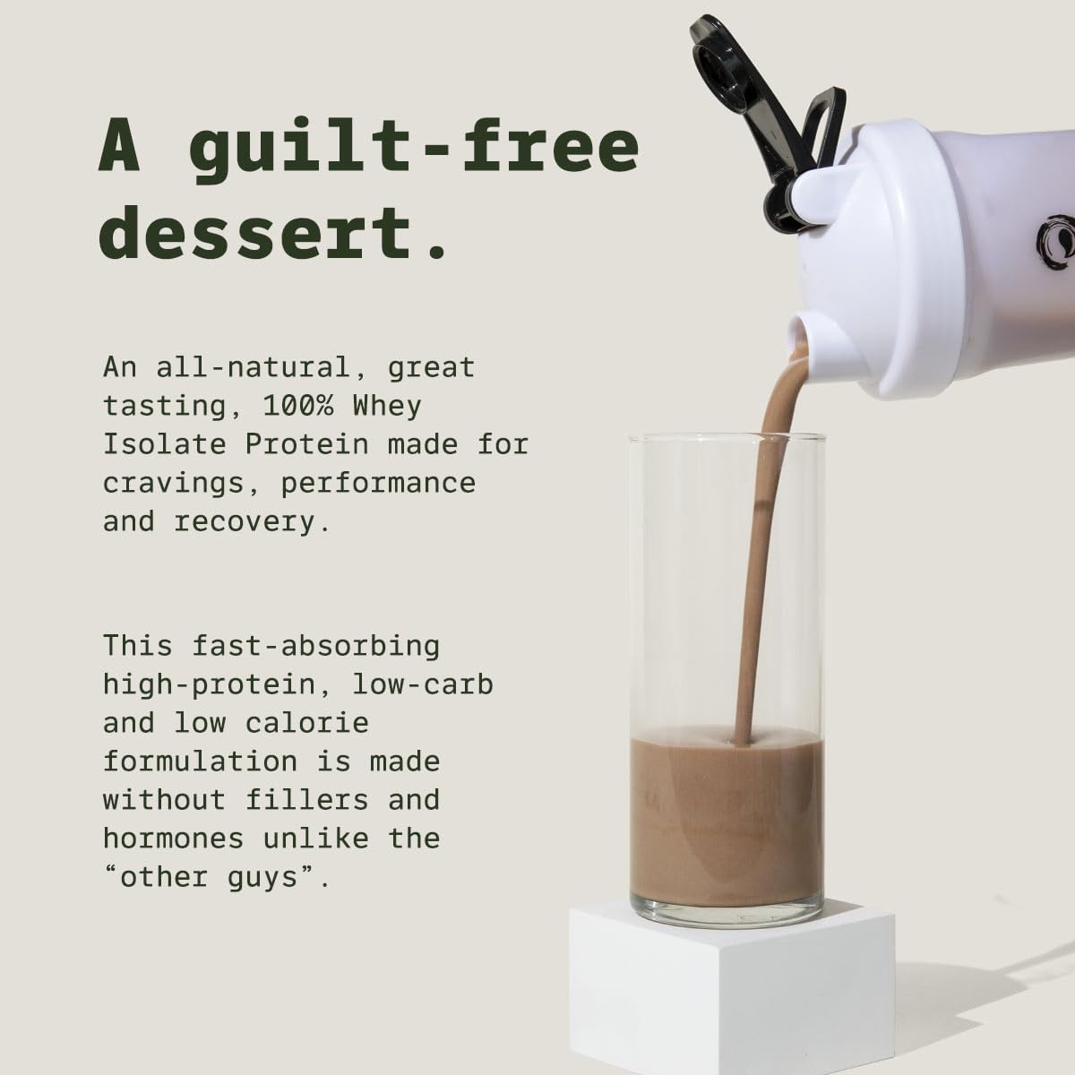 TRULEAN Rich Dutch Chocolate Whey Isolate Protein Powder - 20g Protein, No Artificial Sweeteners, Gluten & Soy Free - 30 Servings