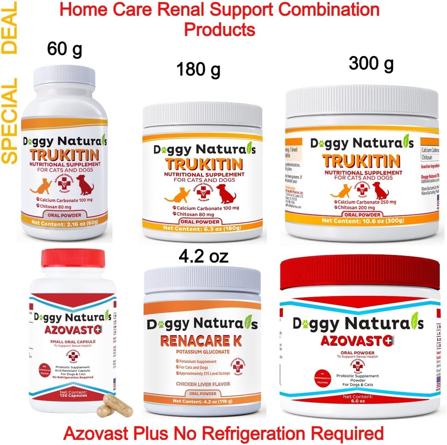 Trulysine L-Lysine Powder for Cats 4oz - Supports Immune Health, Reduces Sneezing & Runny Nose - Fish & Poultry Flavor - Made in USA