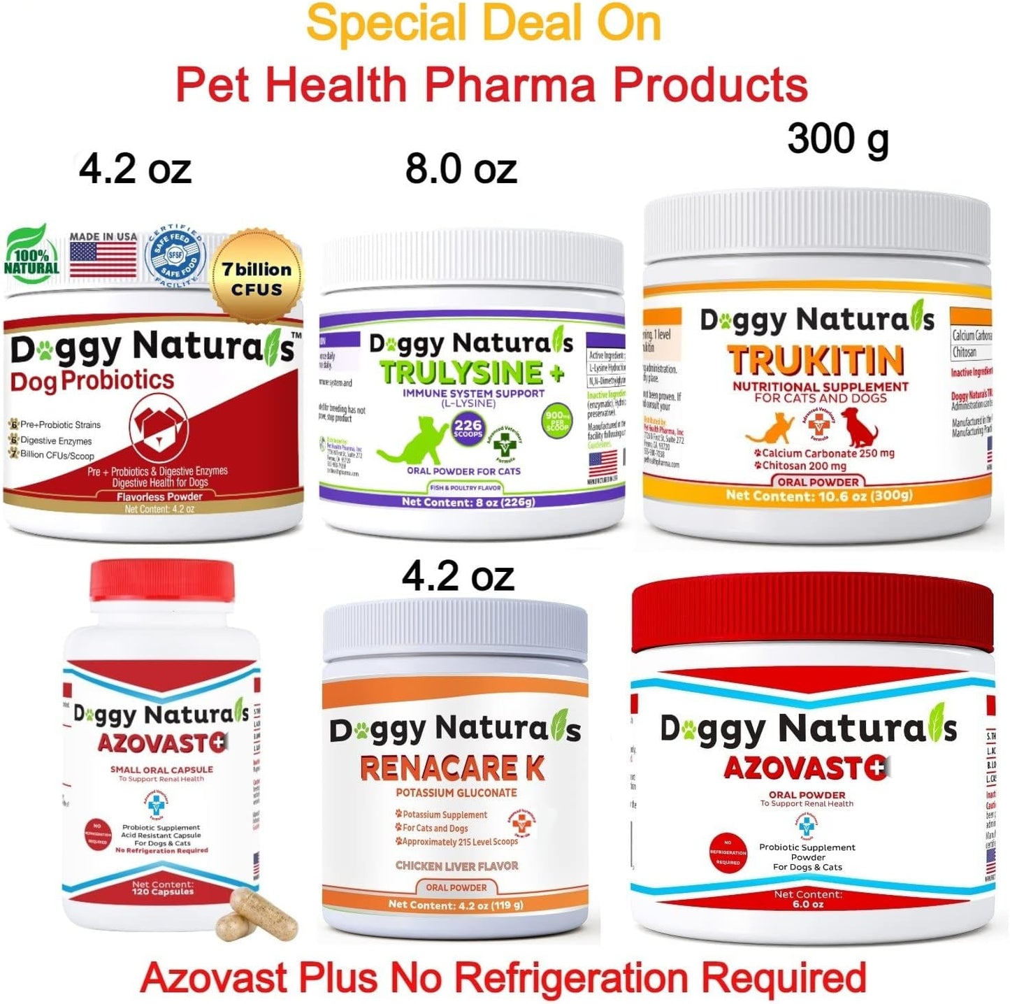 Trulysine Plus L-Lysine Oral Powder for Cats 8oz - Immune Support, Sneezing, Runny Nose, Watery Eyes - Chicken Liver Flavor - All Ages - Made in the U.S.A