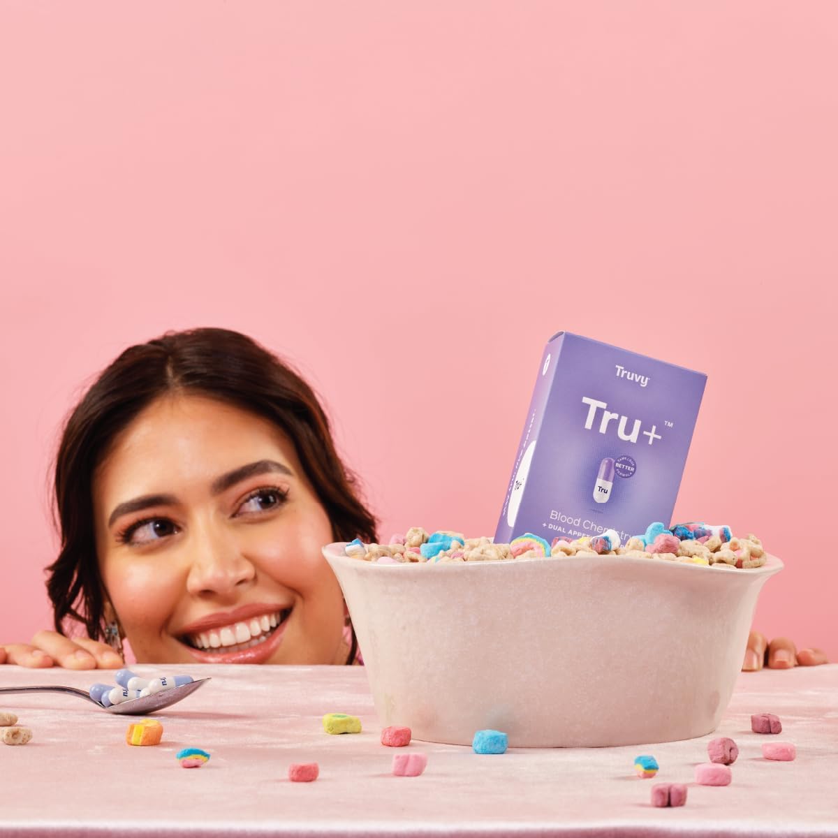 Truvy Tru+ Dual Appetite Suppressant - Weight Loss Kit for Women & Men - 30-Day Supply - 56 Capsules - Blood Chemistry - Dietary Supplements