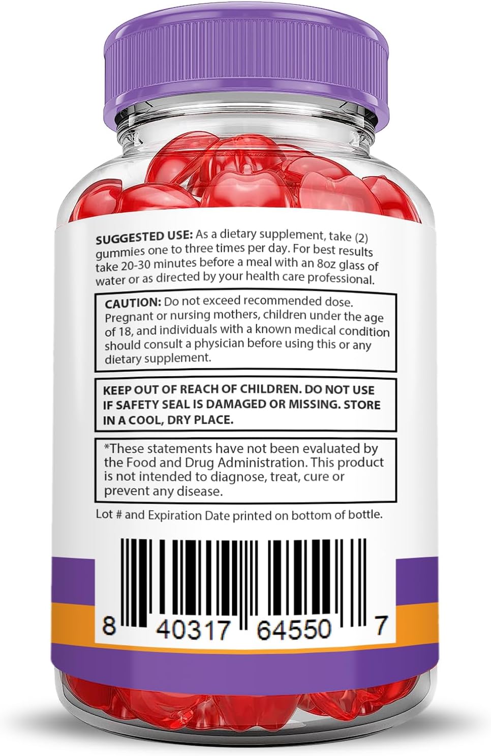 Turbo Ripped Keto ACV Gummies with Pomegranate Beet Juice Powder - 2000MG B12 Vegan Non GMO 60 Gummies