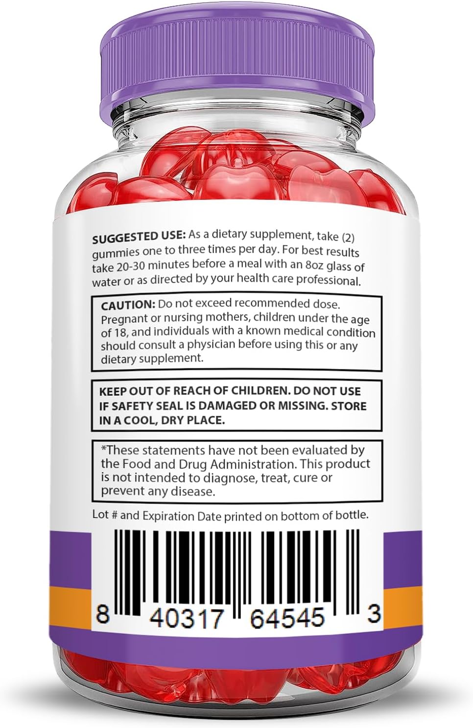 Turbo Ripped Keto ACV Gummies with Pomegranate Beet Juice - 1000MG Formula - Vegan & Non-GMO - 60 Gummys