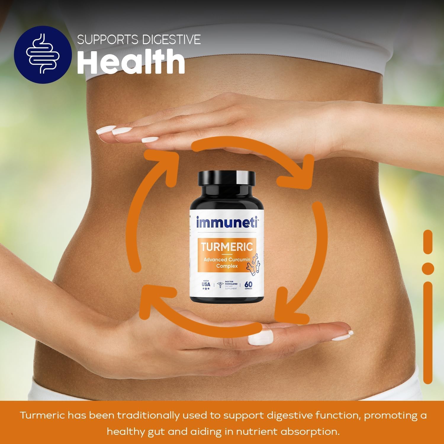 Turmeric Advanced Curcumin Complex Capsules - 120 Count - Pack of 2 for Immune Support by Immuneti