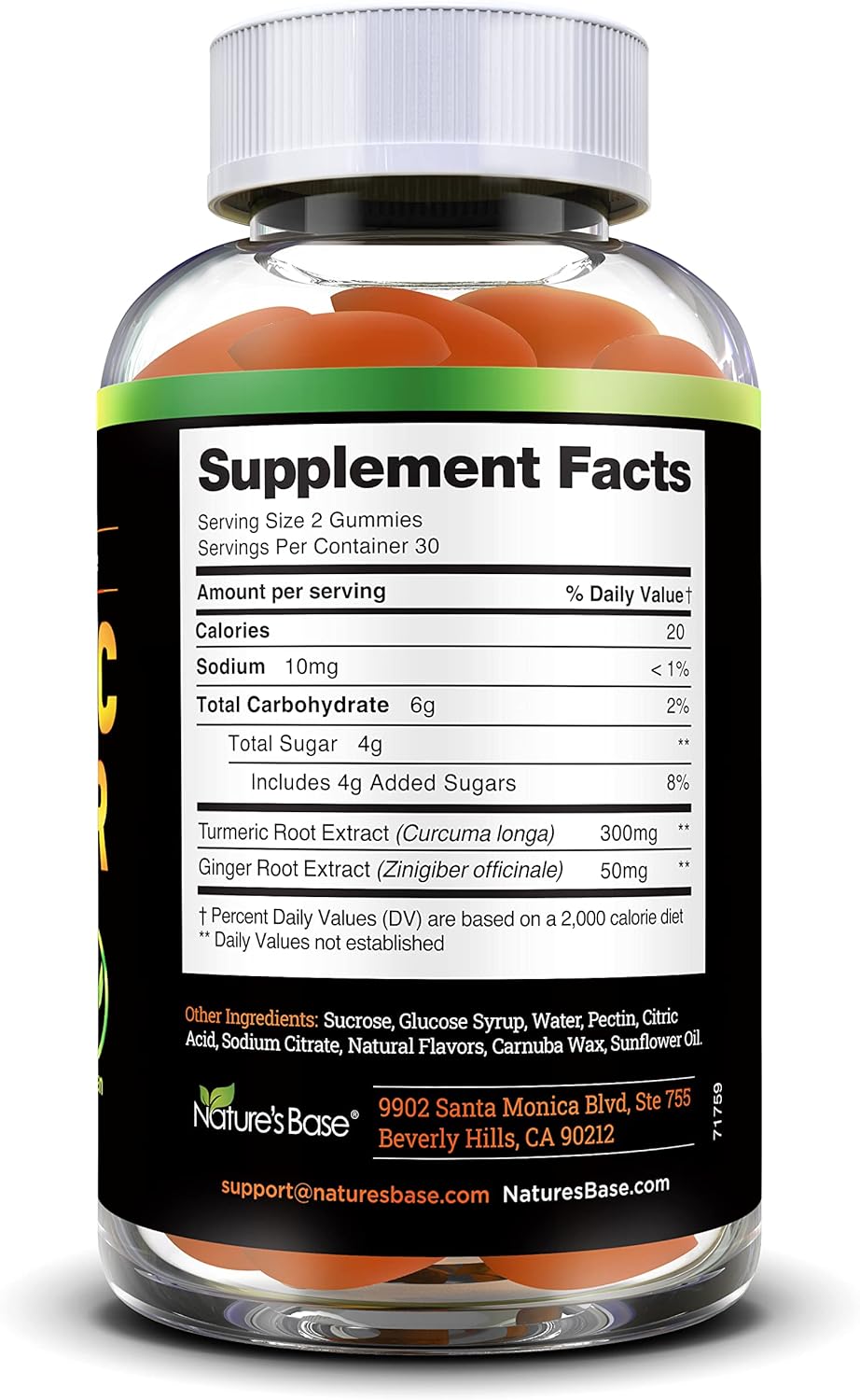 Turmeric and Ginger Gummies for Adults - 2 Pack of Tumeric Curcumin Supplements for Joint and Immune Support - 120 Vegan Gummies