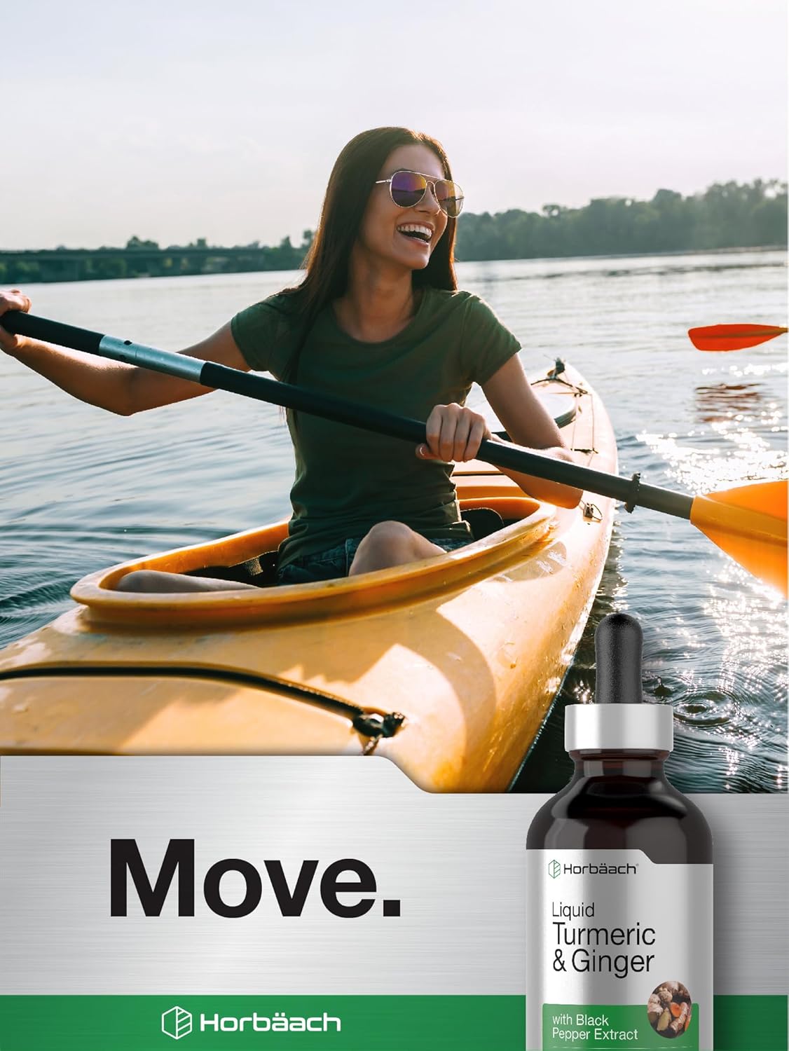 Turmeric and Ginger Herbal Liquid Extract with Black Pepper - Vegan, Non-GMO, Gluten Free - 4 fl oz