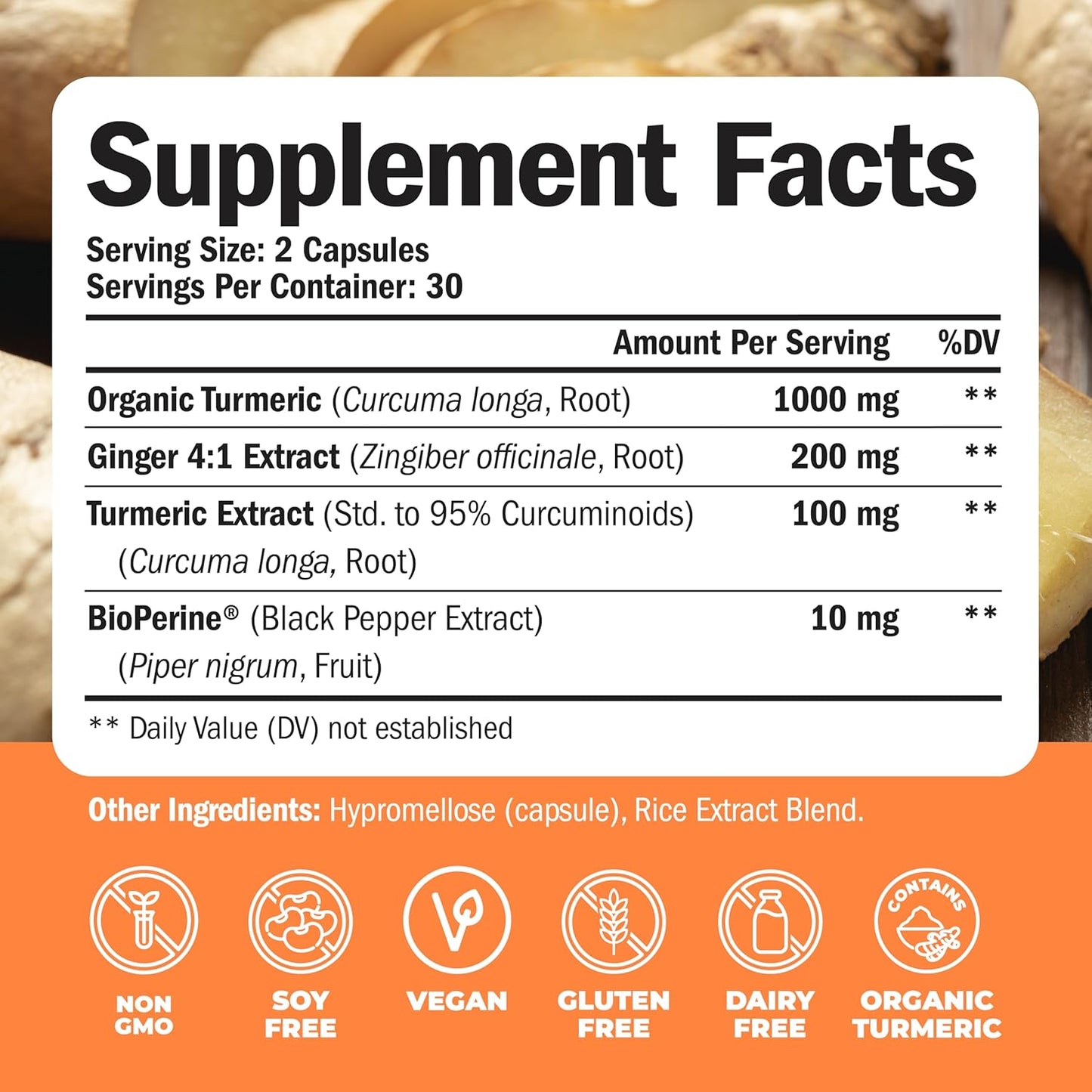 Turmeric and Ginger Joint Support Supplement with Multivitamin for Women by Vimerson Health
