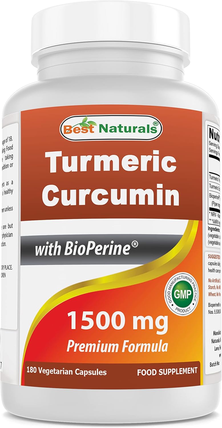 Turmeric Curcumin 1500mg with Bioperine & Magnesium Oxide - Premium Natural Supplement