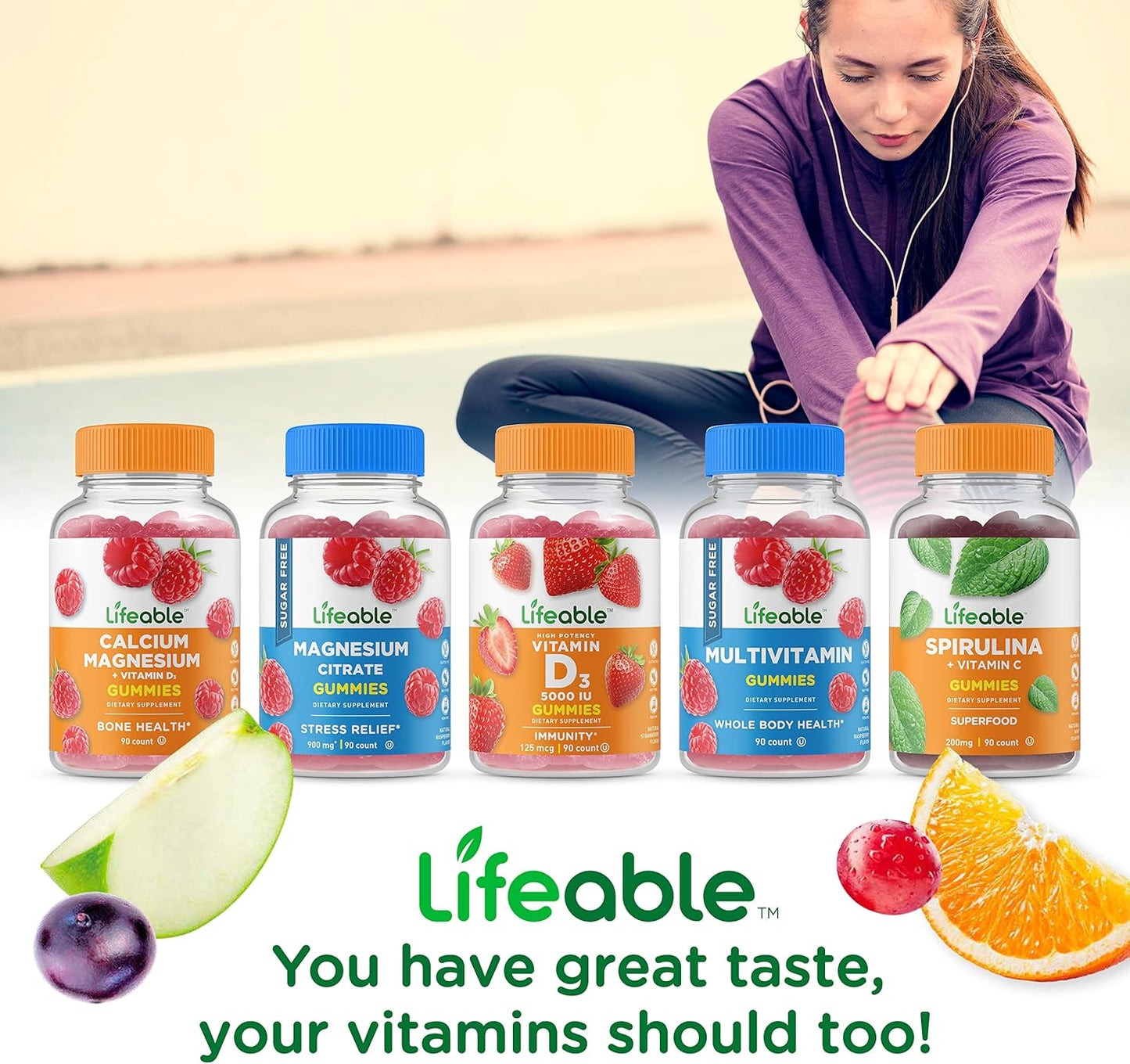 Turmeric Curcumin and Aloe Vera Gummies Bundle - Tasty Vitamin Supplement, Gluten-Free, GMO-Free Chewables