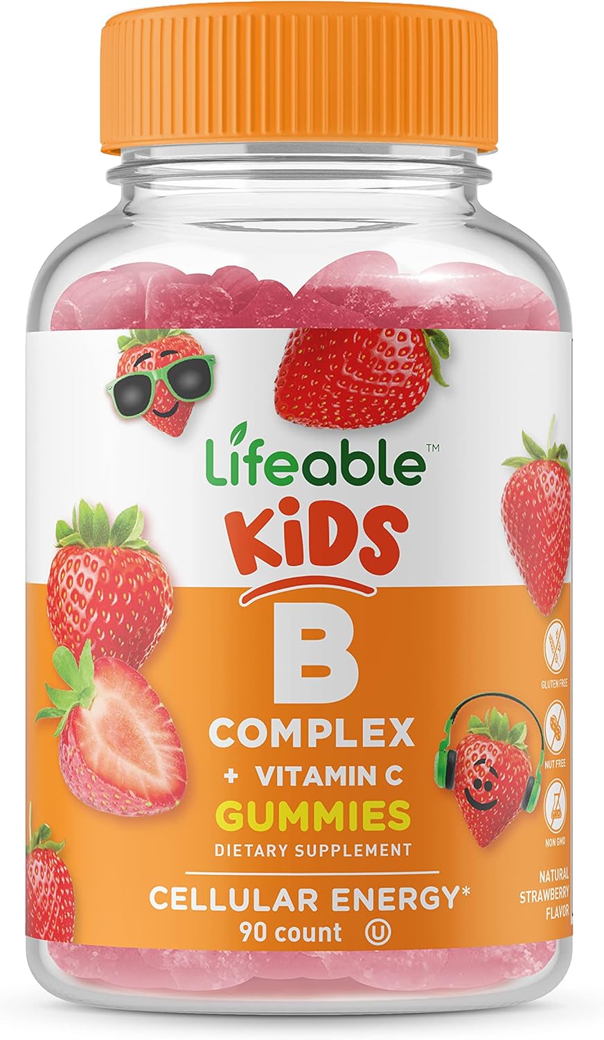 Turmeric Curcumin and B Complex Gummies Bundle for Kids - Gluten-Free and GMO-Free Chewable Vitamins