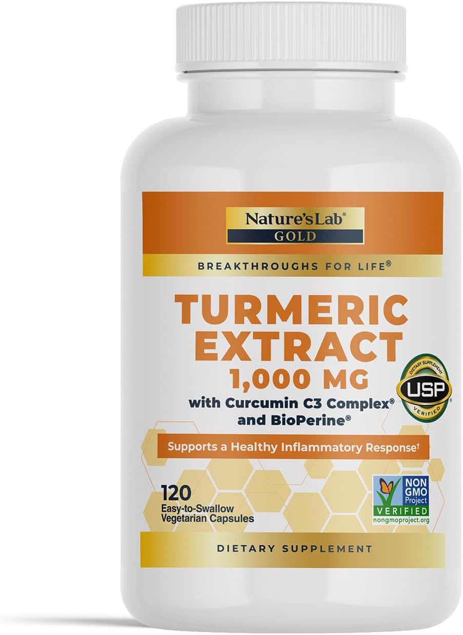 Turmeric Curcumin C3 Complex 1000mg with BioPerine - High Potency Turmeric Extract for Cardiovascular, Immune, Joint, and Skin Health - 120 Capsules