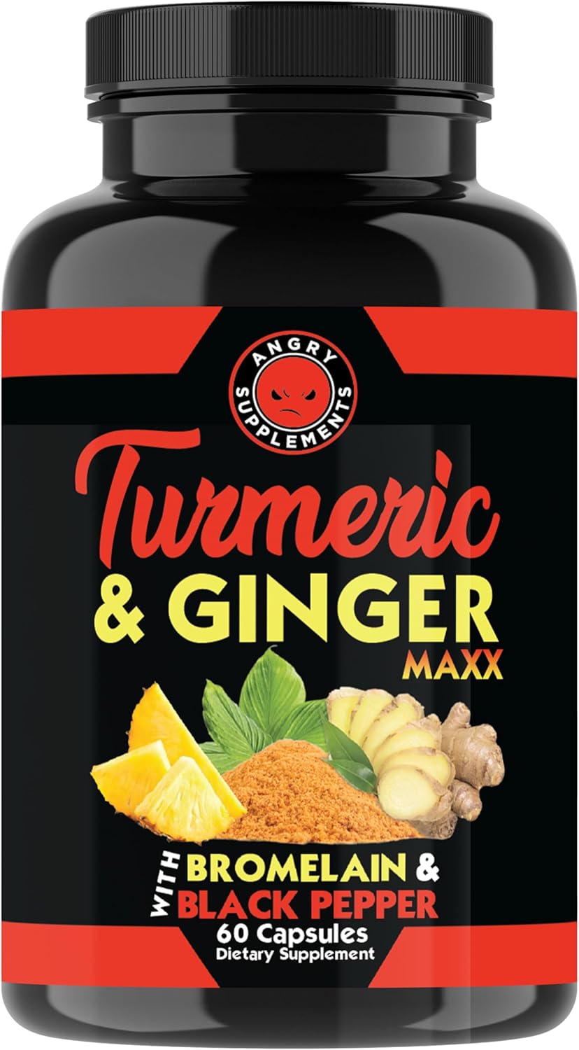 Turmeric Curcumin & Ginger Maxx Bundle with Joint Support, Antioxidant Blend, Omega 3, and Quercetin - 120ct Total