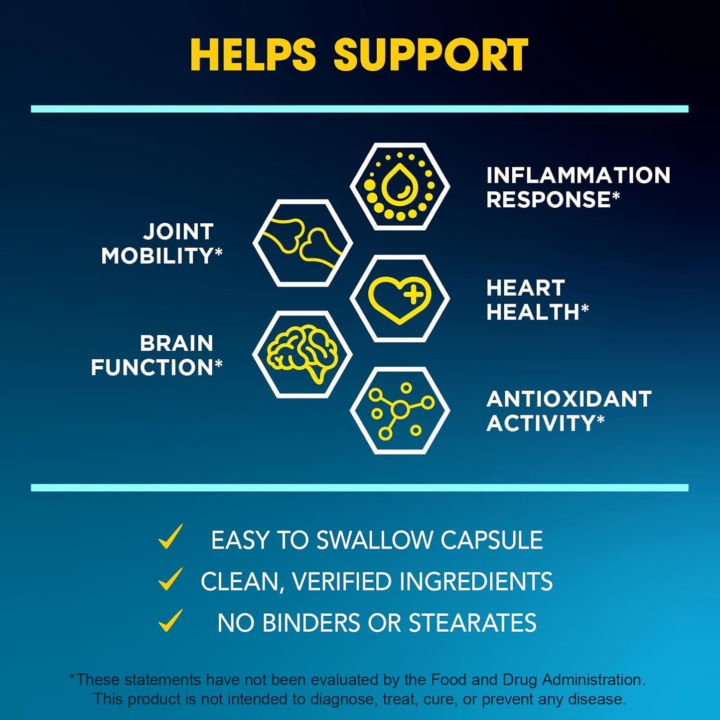 Turmeric Curcumin Supplement for Joint Support & Inflammation - Enhanced Absorption, Clinically Proven TurmiPure - Non-GMO - 30 Servings
