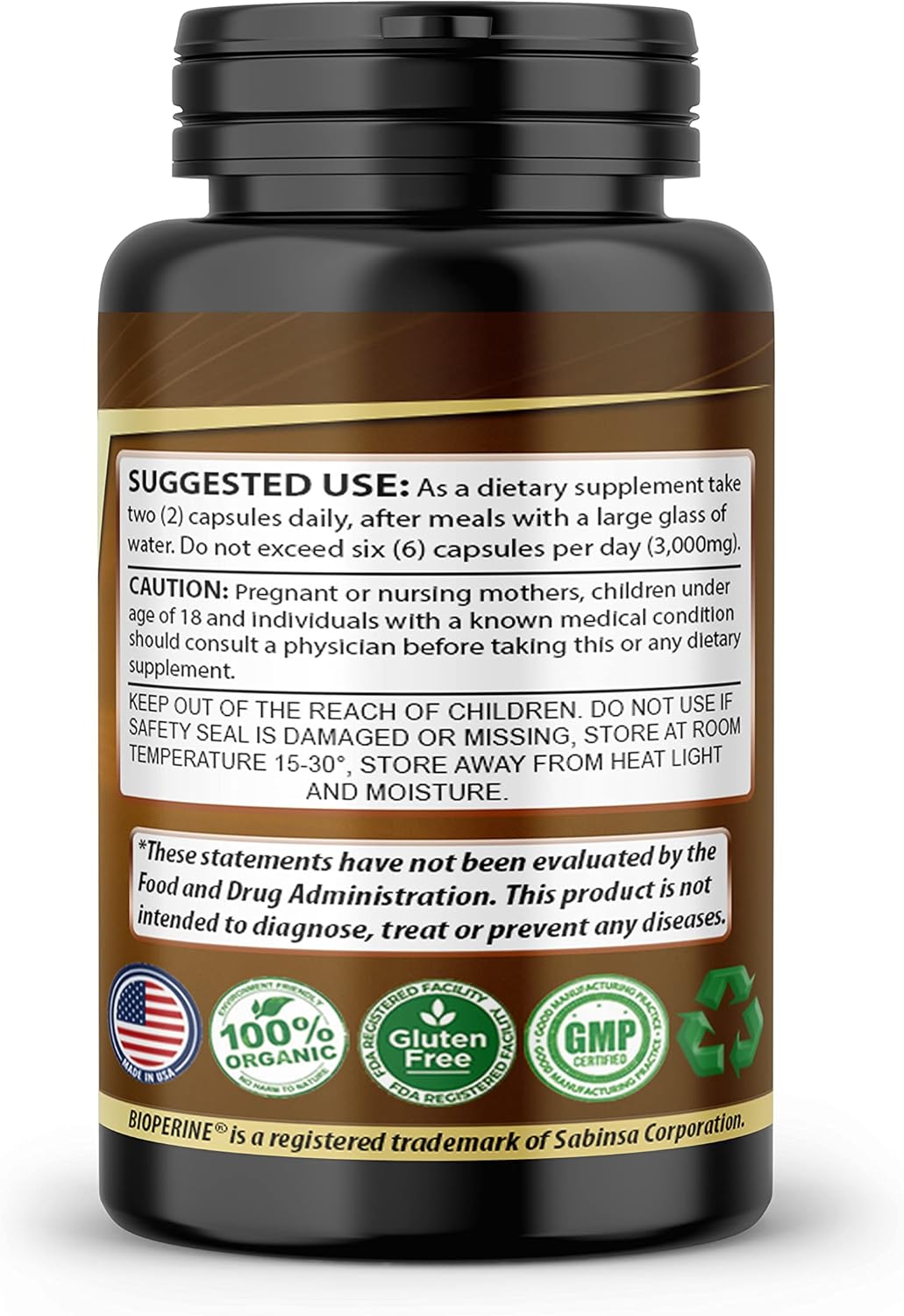 Turmeric Curcumin Supplement with Ginger & BioPerine for Joint Support - 60 Veggie Capsules by SMSHEALTHPRODUCTS