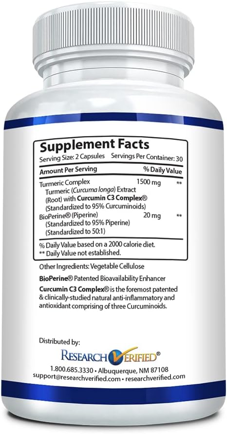 Turmeric Curcumin with BioPerine - Mood Enhancement, Antioxidant Support, Immune System Defense - 60 Capsules - USA Made