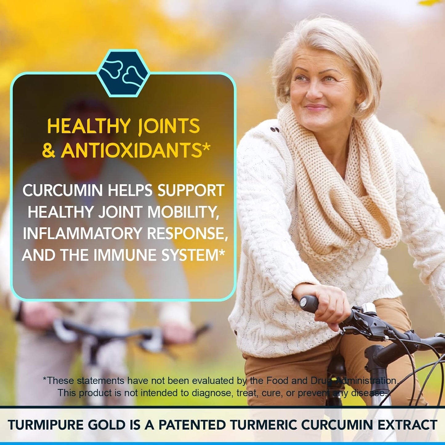 Turmeric Curcumin with TurmiPure for Joint Support & Inflammation - High Absorption, Non-GMO, 90 Servings
