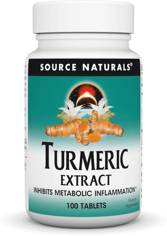 Turmeric Extract Tablets for Healthy Inflammatory Response - 100 Count by Source Naturals