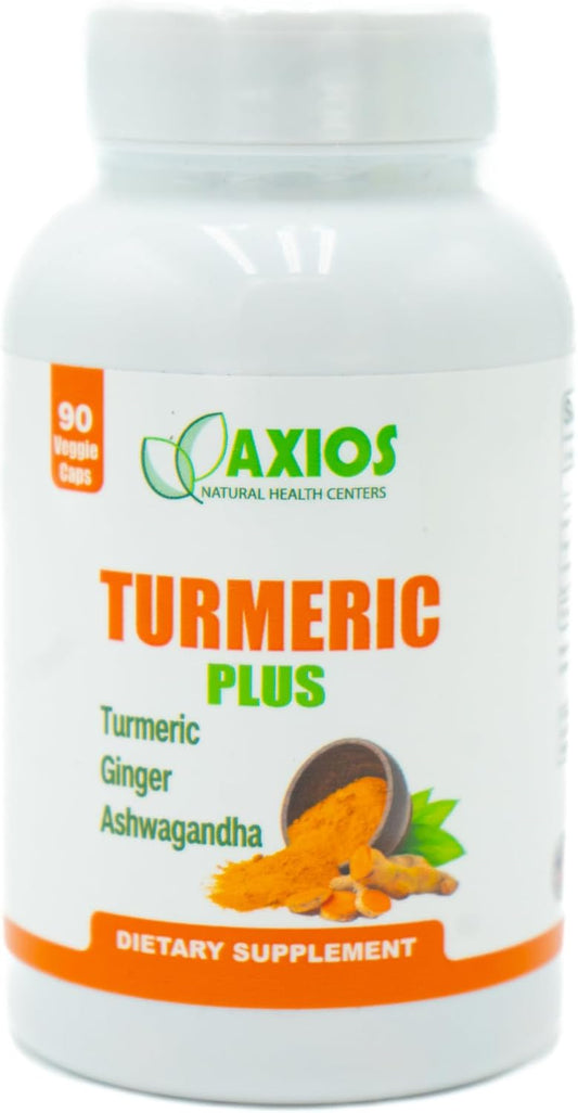 Turmeric Plus with Ginger, Ashwagandha, and Black Pepper - Powerful Blend for Health