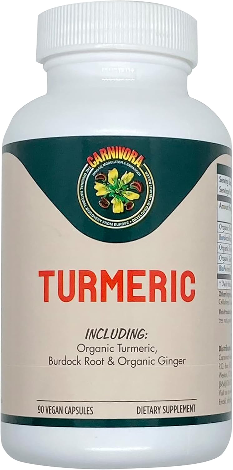 Turmeric Supplement for Joint and Digestive Health - Vegan Capsules with Antioxidant Properties and Inflammatory Support