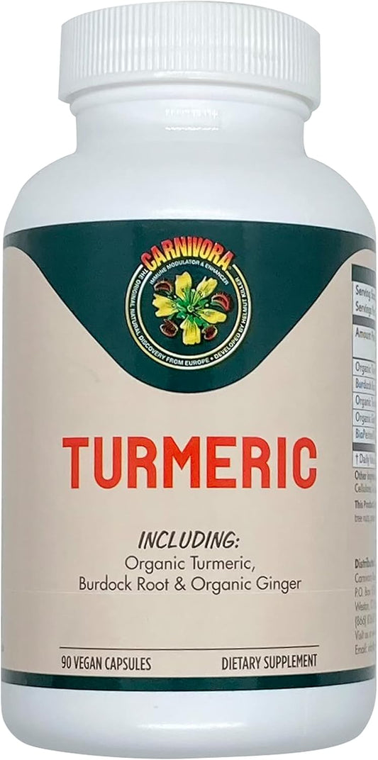 Turmeric Supplement for Joint and Digestive Health - Vegan Capsules with Antioxidant Properties and Inflammatory Support