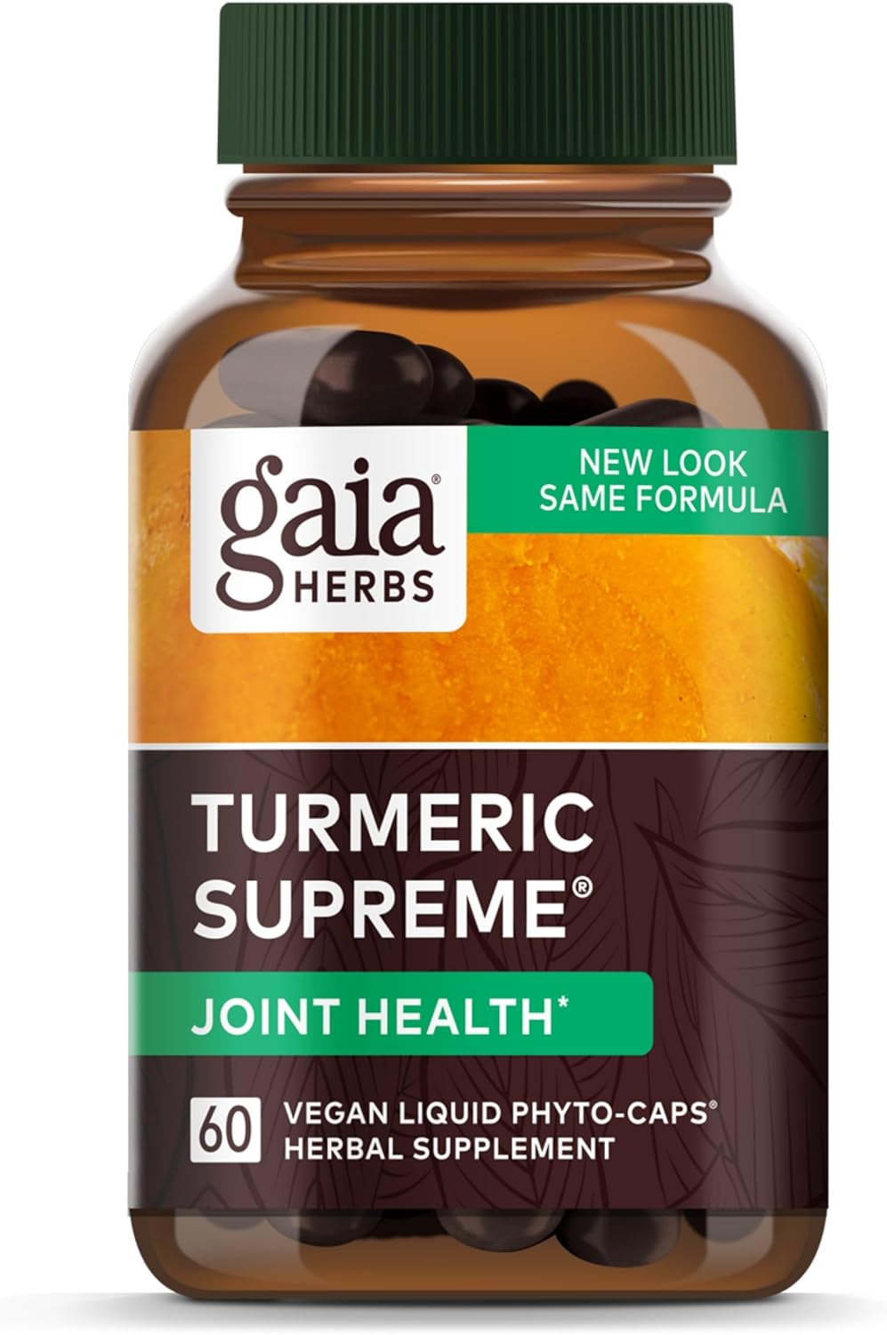 Turmeric Supreme Joint Health Supplement with Quercetin, Boswellia, and Ginger - 60 Liquid Capsules