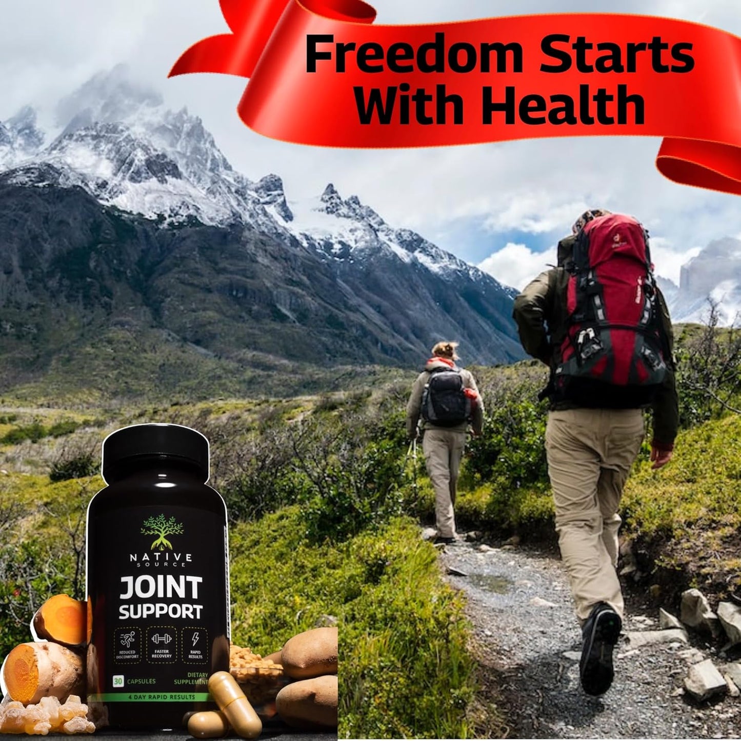 Turmeric, Tamarind, Boswellia, Fenugreek Joint Support Supplement | 60-Day Supply | Dietary Supplement