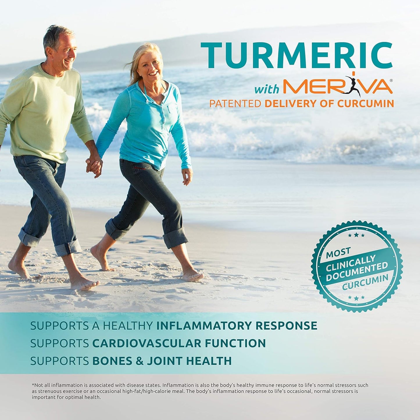 Turmeric with Meriva by Source Naturals - 120 Tablets, 500mg for Healthy Inflammation Support