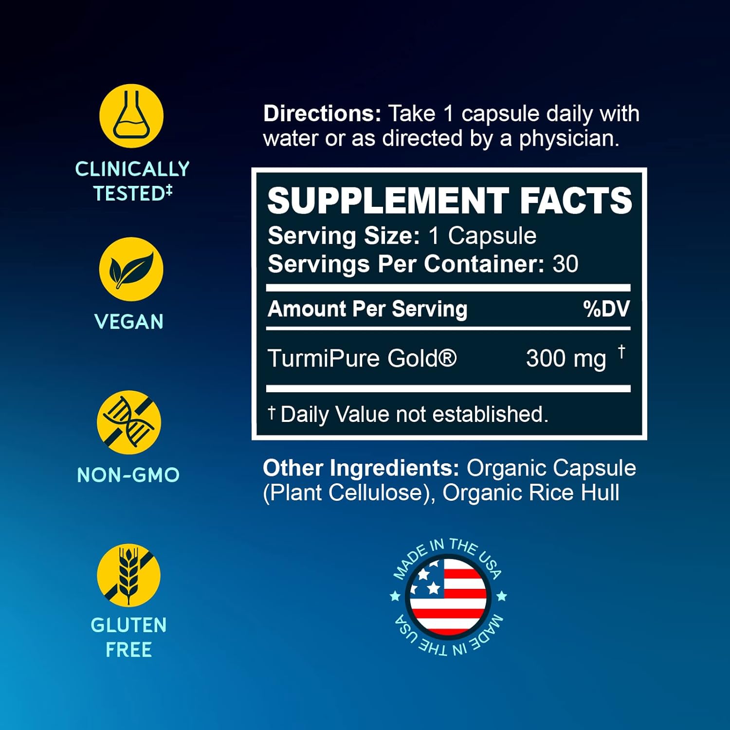 TurmiPure Turmeric Curcumin Supplement with BioPerine by BioEmblem: Clinically Studied for Optimal Absorption