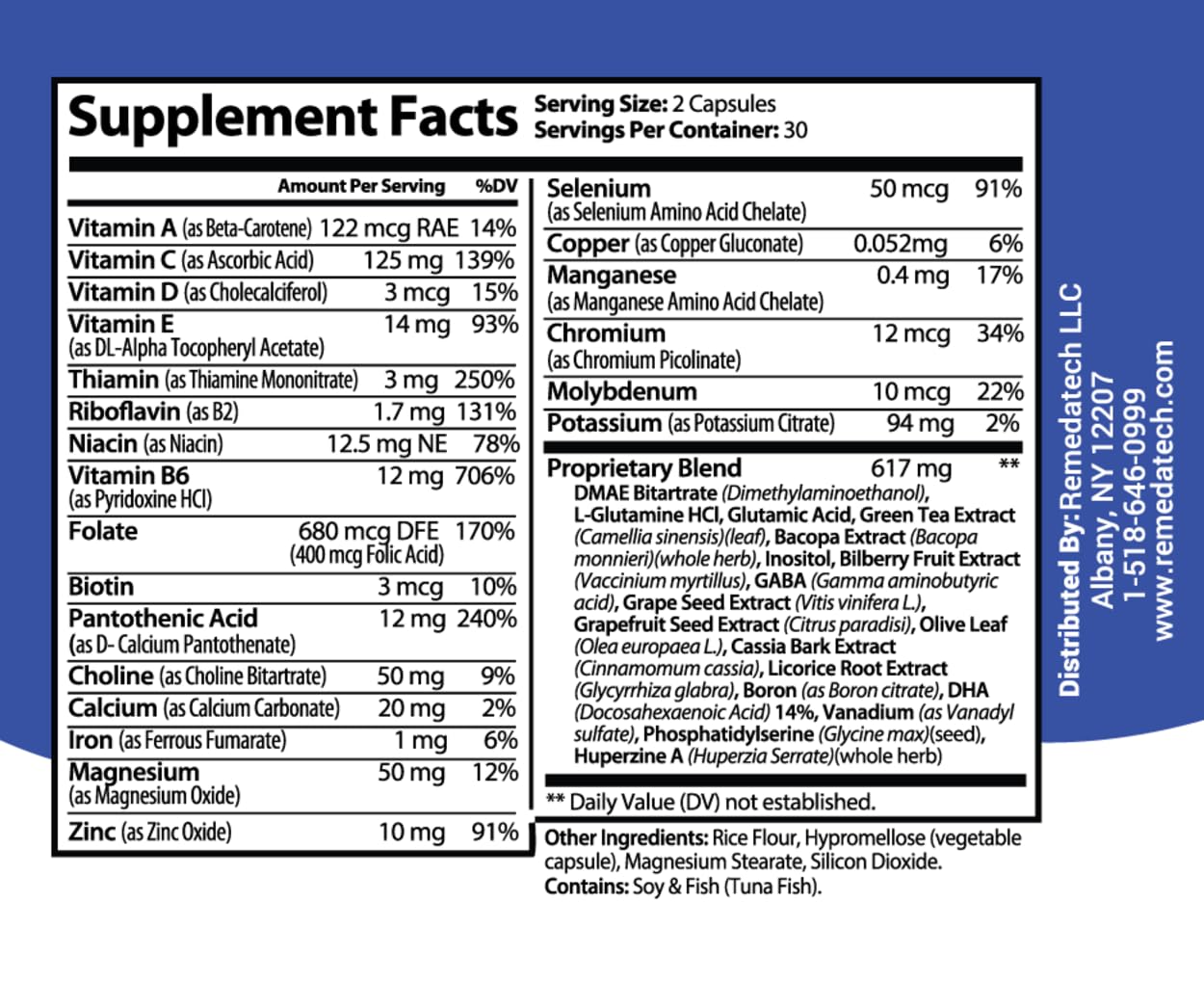 tuunio Neuromida Neuro Plus Capsules with Phosphatidylserine, B Vitamins for Brain & Cognitive Support, Energy & Metabolism Boost, Heart Health - 60 Count