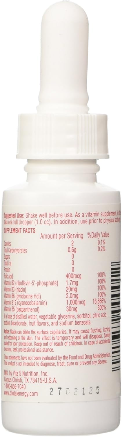 Twin Pack Sublingual B-Total Vitamin, 2 Fluid Ounce - Fast-Absorbing Supplement