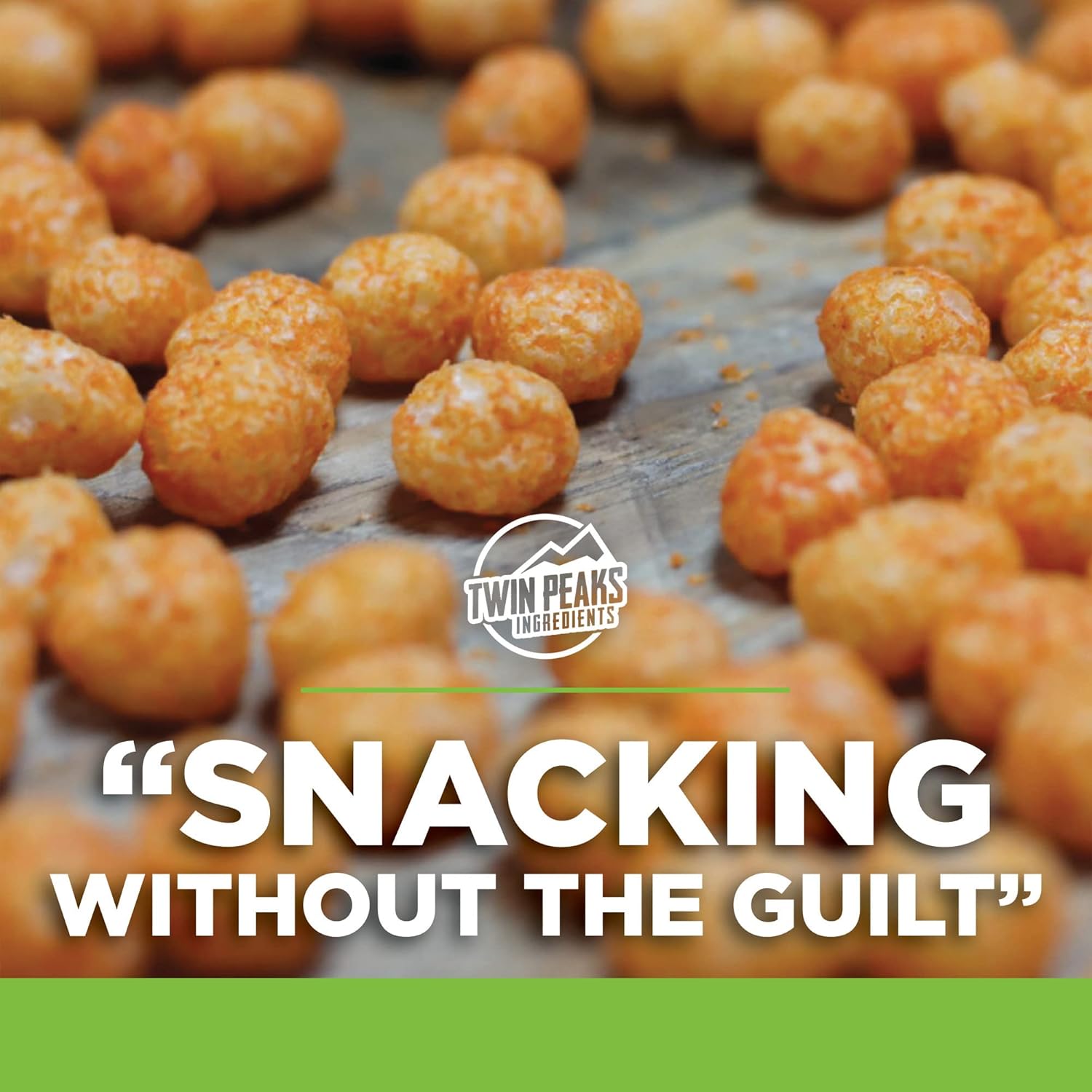 Twin Peaks Jalapeno Cheddar Protein Puffs - Low Carb & Keto Friendly (300g, 21g Protein, 2g Carbs)