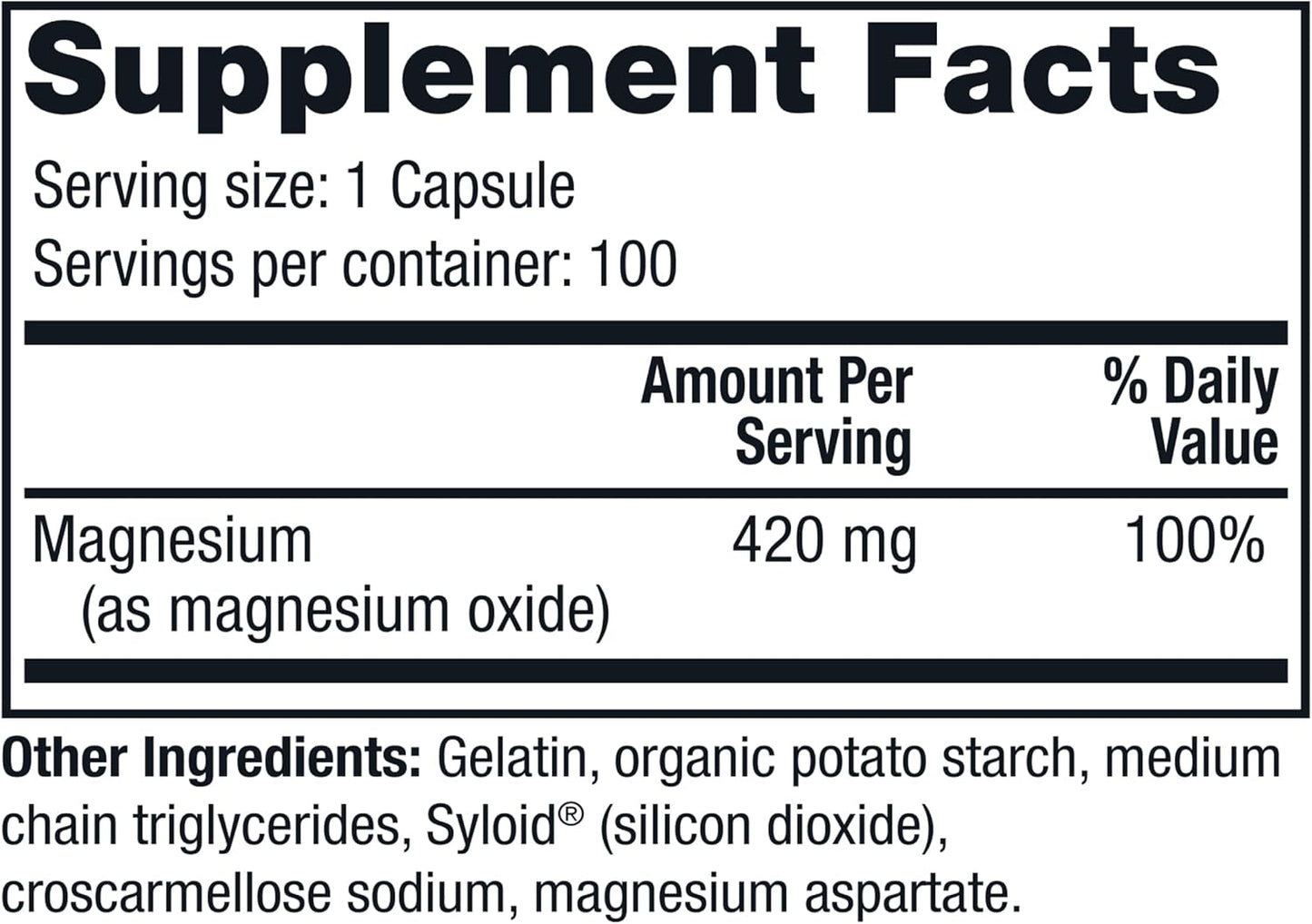 Twinlab High Absorption Magnesium Capsules for Leg Cramps Relief - 420 mg, 100 Count, 2 Pack - BoostGo Australia