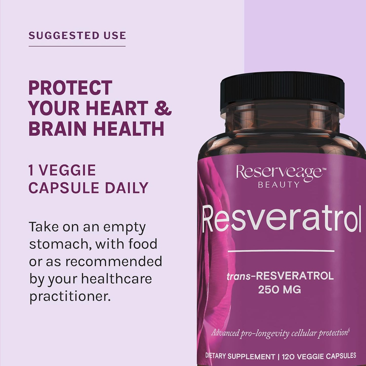 Twinlab Magnesium Capsules for Stress Relief - 420mg, 200 Count, Single Pack + Reserveage Beauty Resveratrol 250mg - Paleo, Keto, 120 Caps - BoostGo Australia