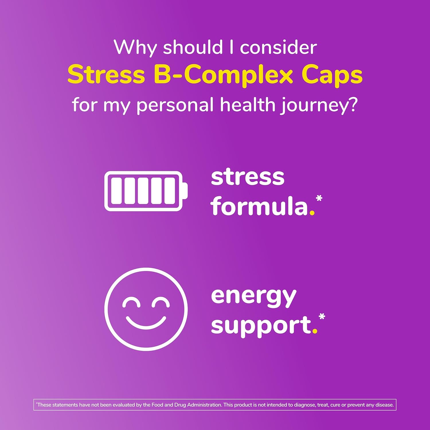Twinlab Stress B-Complex Caps with Vitamin C - Energy Support Supplement - 100 Capsules x 2 Pack - B12, B6, B-Complex