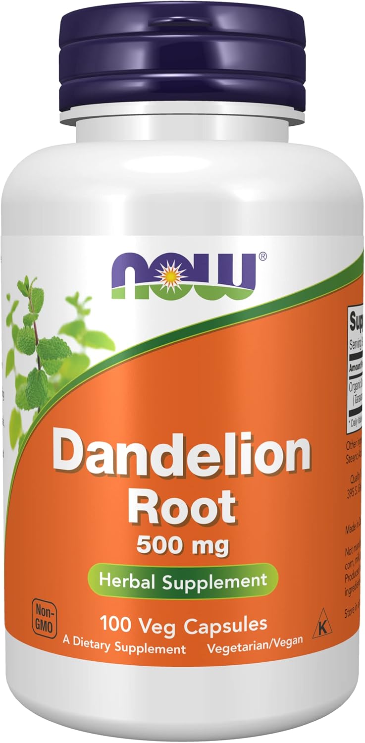 Two Pack of NOW Foods Dandelion Root 500 mg Capsules