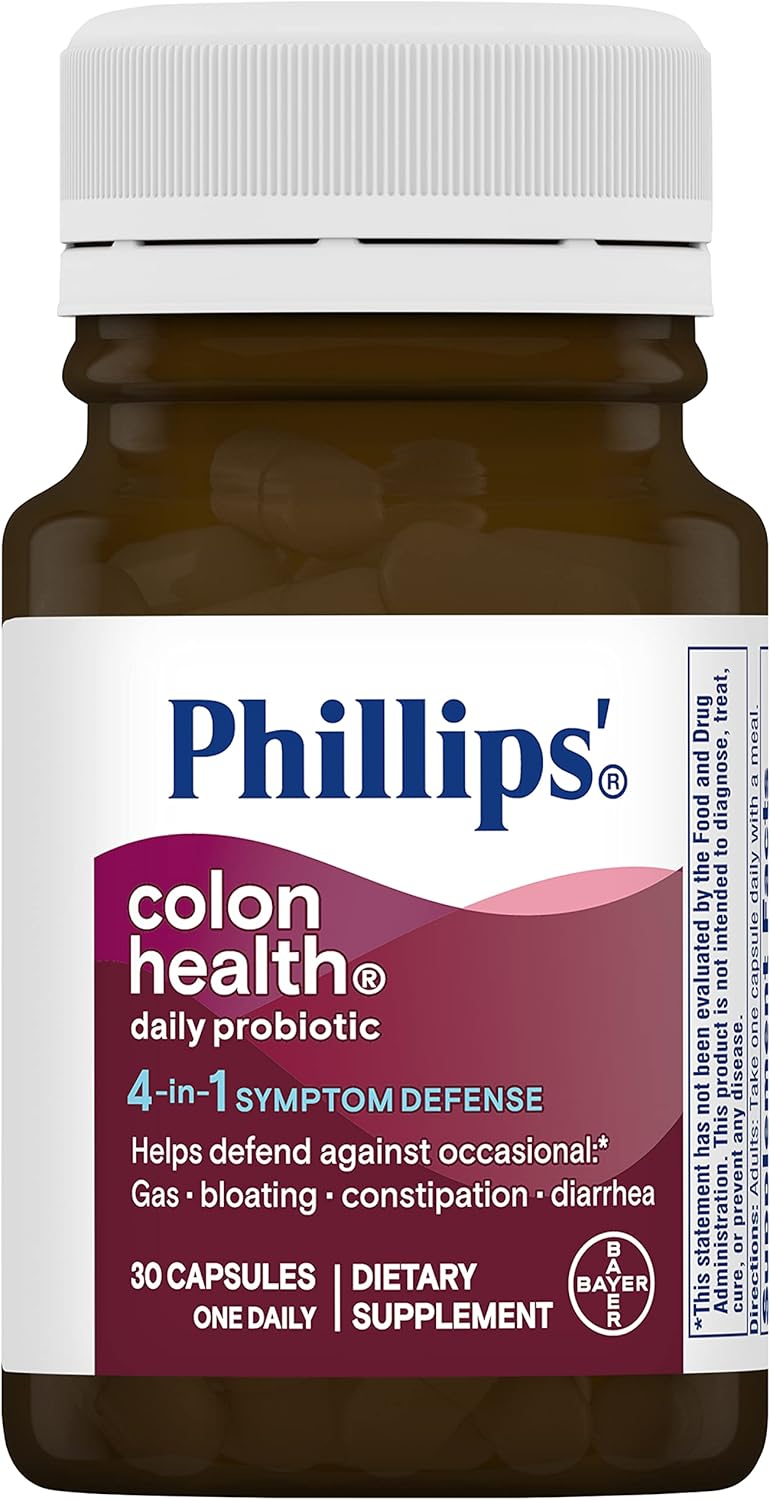 Two-Pack Phillips' Colon Health Daily Probiotic Supplement, 30 Count for Digestive Health & Immune Support