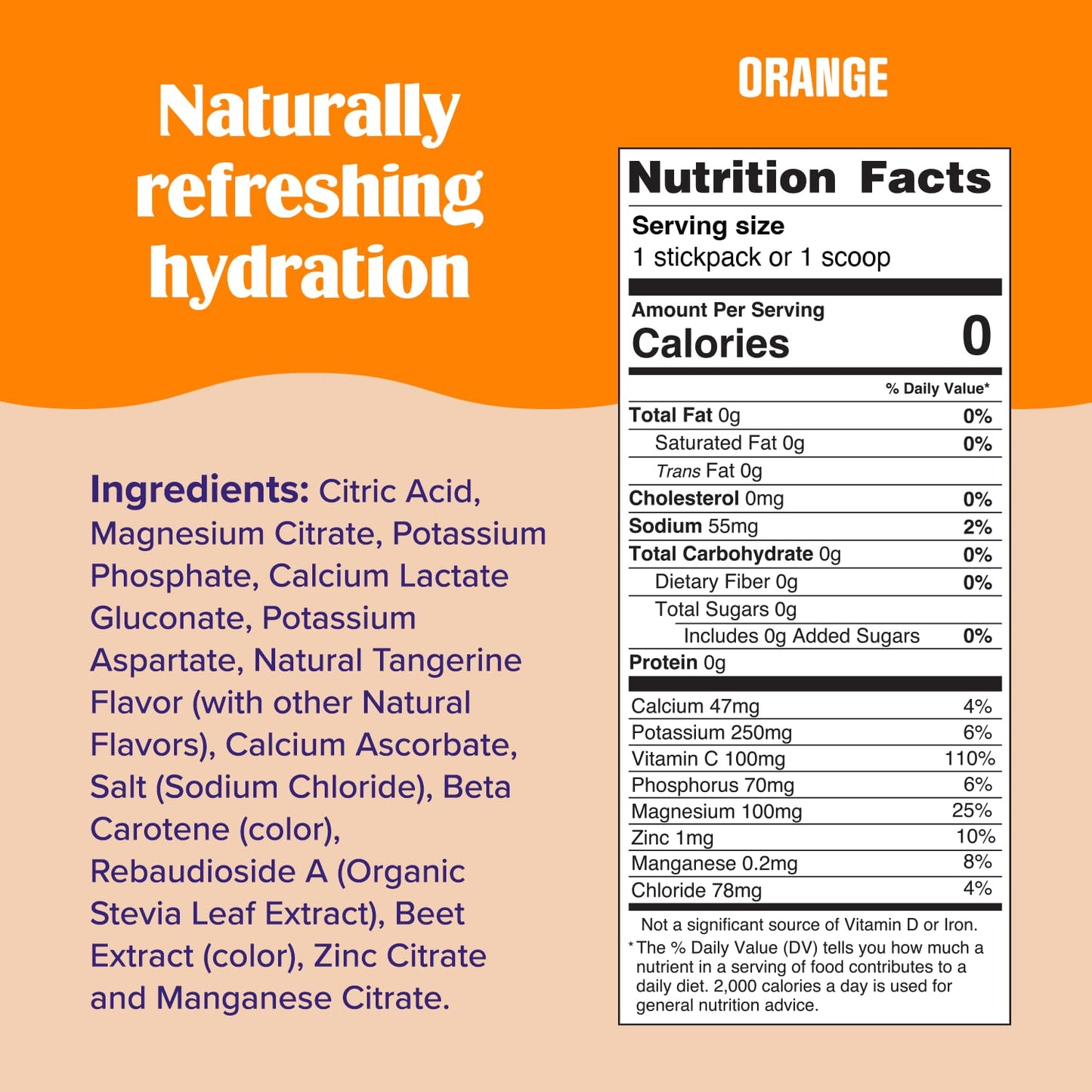Ultima Replenisher Orange Electrolyte Powder Drink Mix - 90 Servings - Hydration Powder with 6 Key Electrolytes and Trace Minerals - Keto Friendly, Vegan, Non-GMO, Sugar-Free