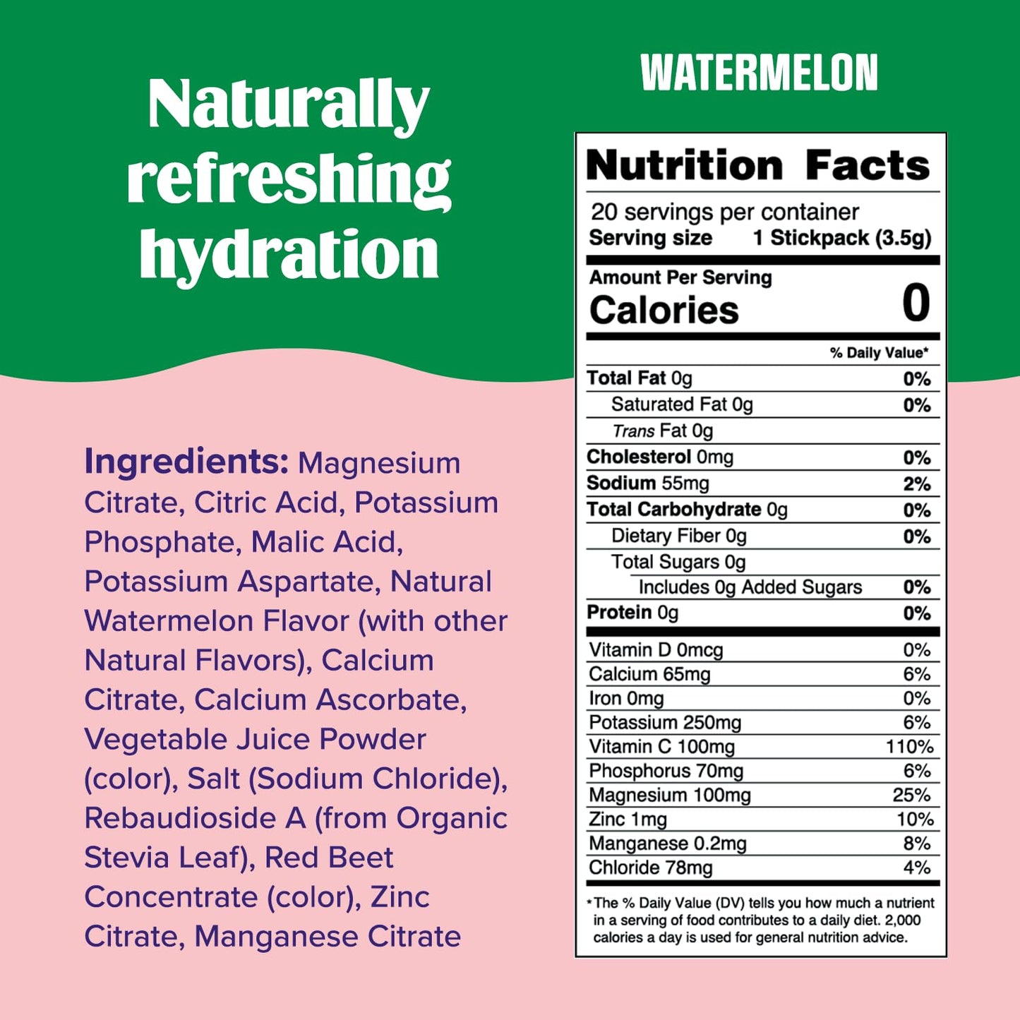 Ultima Replenisher Watermelon Electrolyte Powder Drink Mix Bundle - 30 Servings Canister + 20 Stickpacks - 6 Electrolytes & Minerals - Keto, Vegan, Non-GMO, Sugar-Free