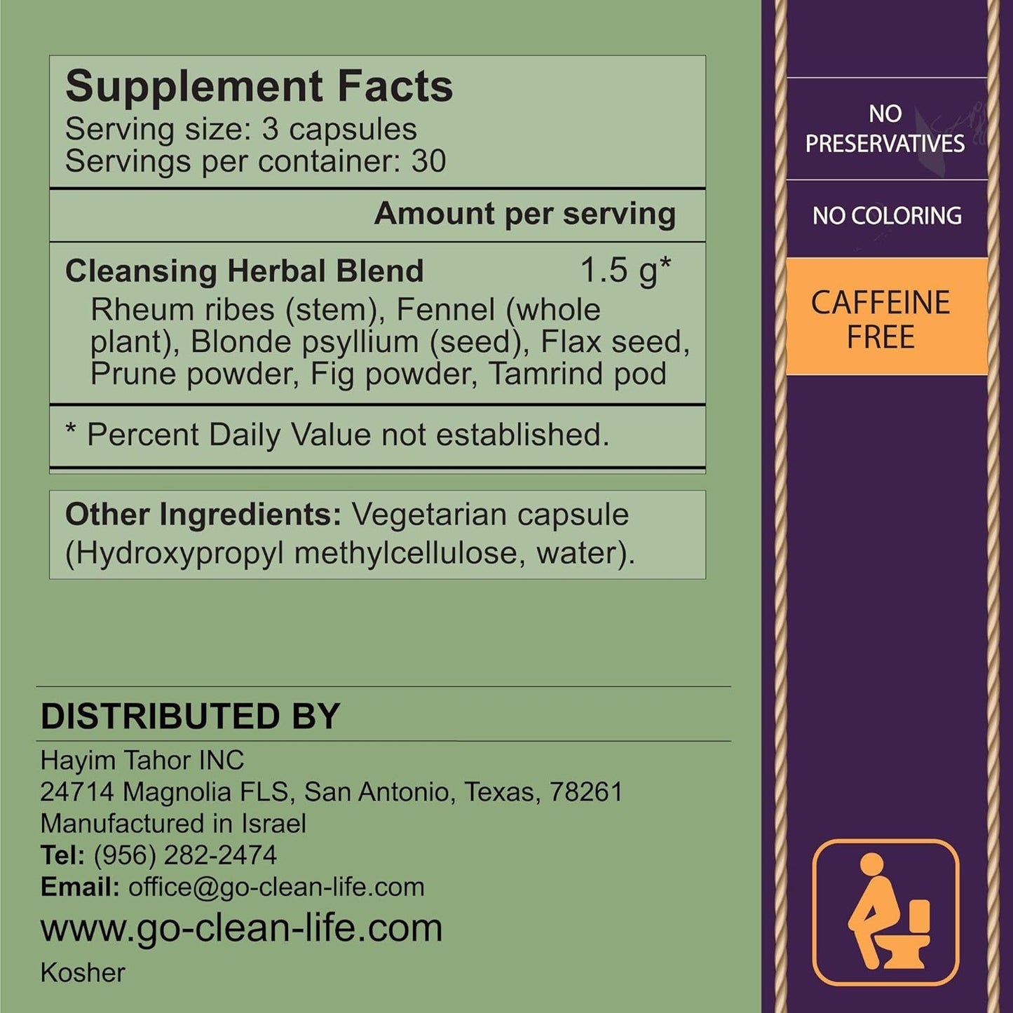 Ultimate Colon Cleanse & Detox Capsules - Natural Solution for Daily Bowel Health